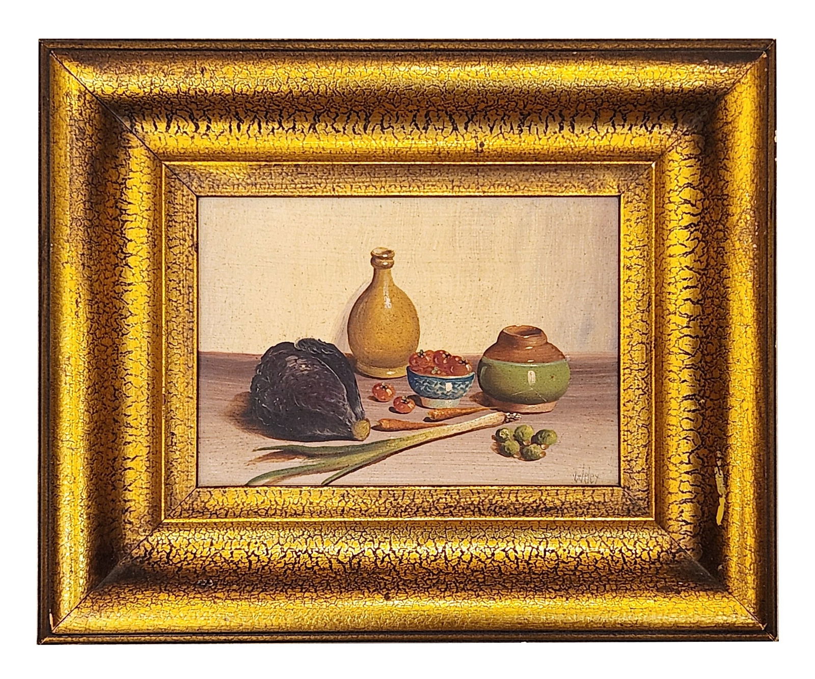 V Weley (20th Century) Dutch: V Weley (20th Century) Dutch Oil on Board Measure 5"in H x 7"in W and 9"in H x 11"in W framed