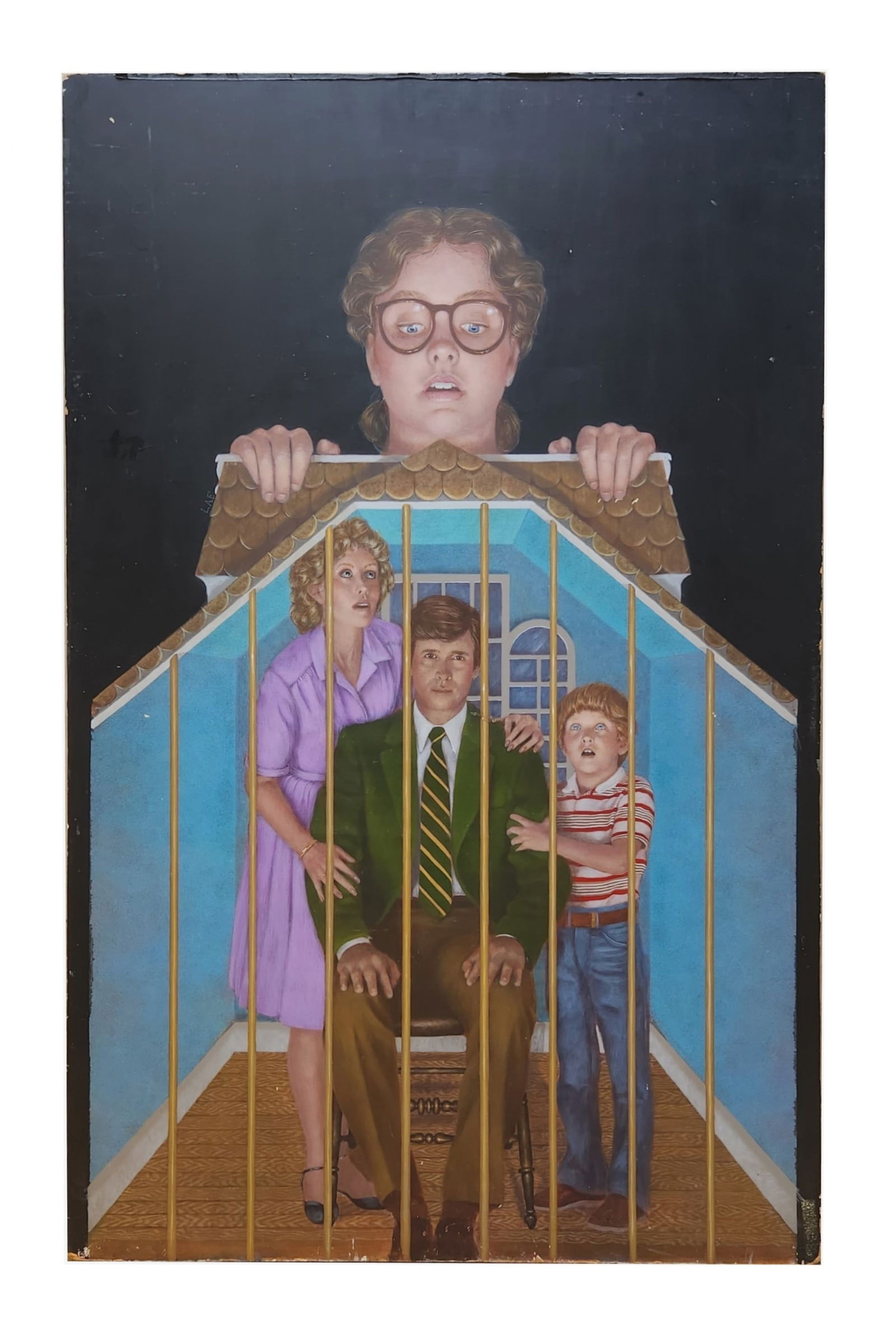 Lisa Falkenstern - Famous American Illustrator Art Artist: Lisa Falkenstern - Famous American Illustrator Art Artist Title: Stepback art for the book cover Brainchild Acrylics on thick board Year: 1982 Measure 41"in H x 26"in W Biography: Lisa Falkenstern has