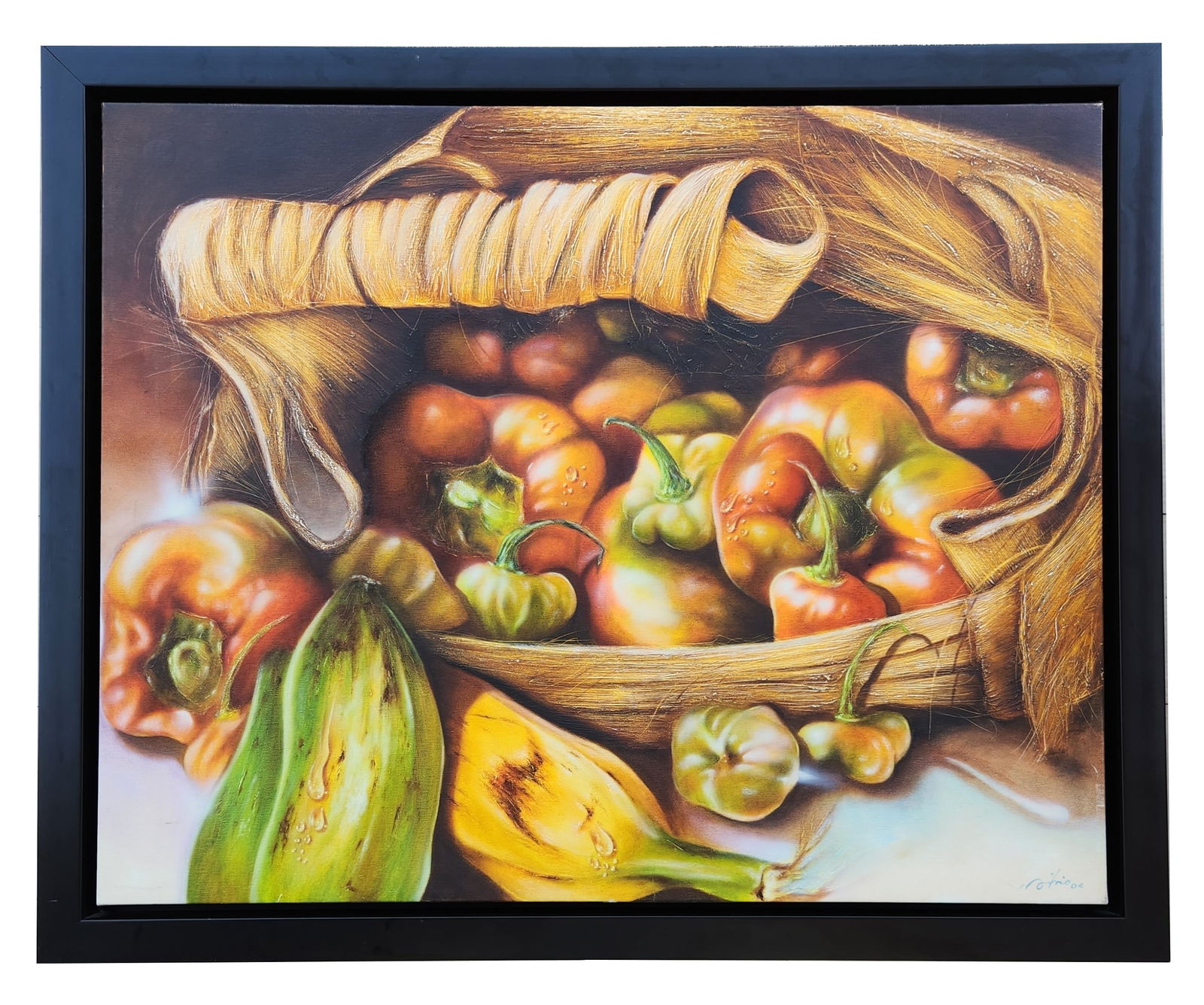 Silvio Martínez Cabrera (20th Century) Cuba: Silvio Martínez Cabrera (20th Century) Cuba Oil on Canvas Mesaure 29 1/2"in H x 38 3/4"in W and 34"in H x 43"in W x 2"in D framed Biography: Martínez Cabrera, a visual artist and Design graduate fro