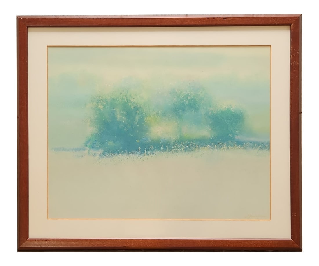 John Andre Gundelfinger (1937 - 1991) France: John Andre Gundelfinger (1937 - 1991) France Oil on Paper Measure 15"in H x 19 1/2"in W and 21"in H x 25 1/4"in W with frame Known for: Figure, landscape, collage, illustrator Name variants: John Gund