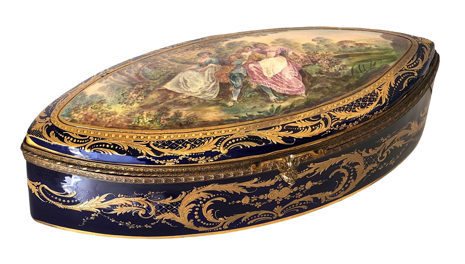 French 19th Century Sevres Porcelain Box (1 of 8)