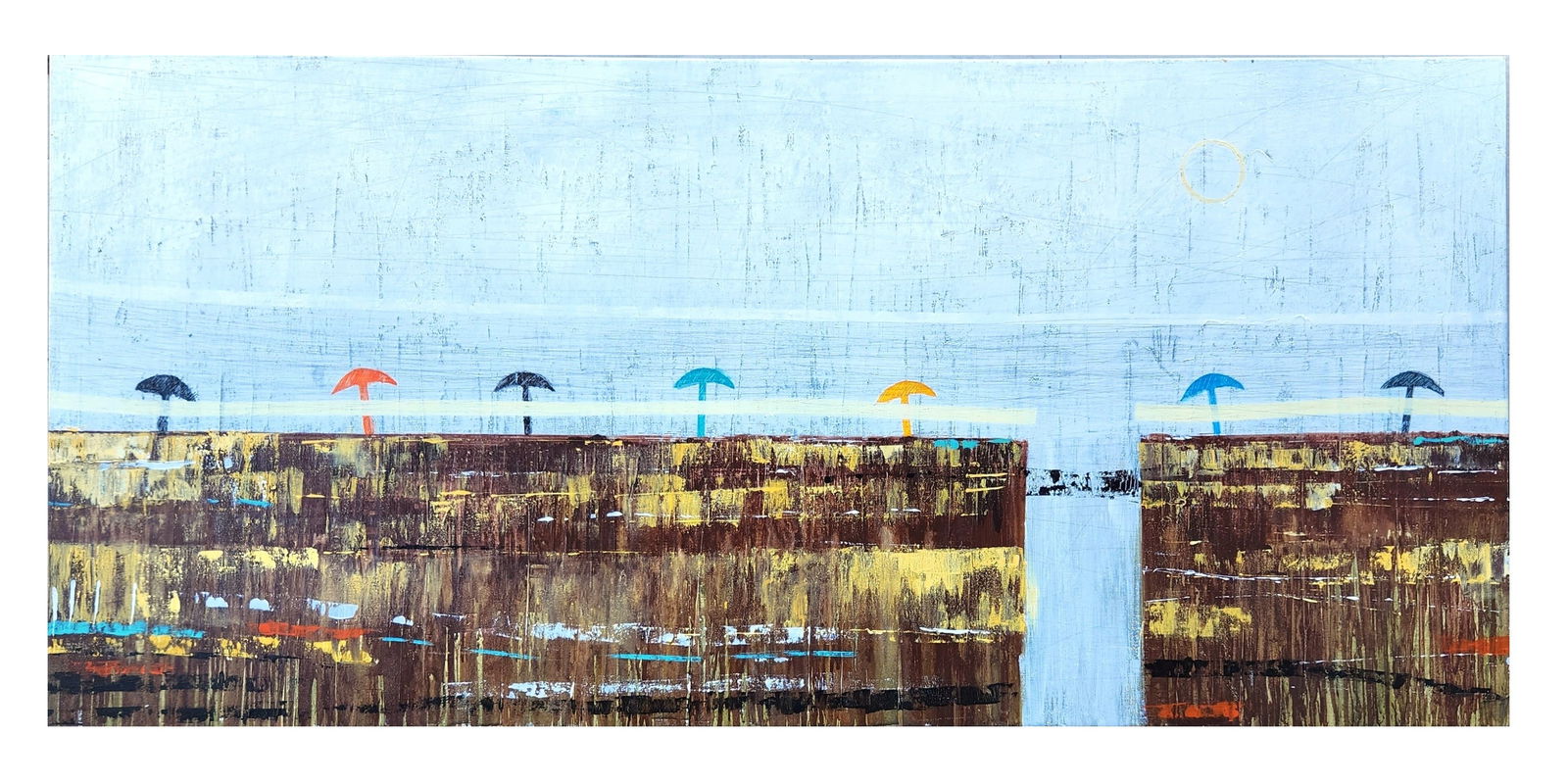 Alejandro Bejar ( 20th Century) Peru: Alejandro Bejar ( 20th Century) Peru Oil on Canvas Measure 26"in H x 55 1/2"in W not framed