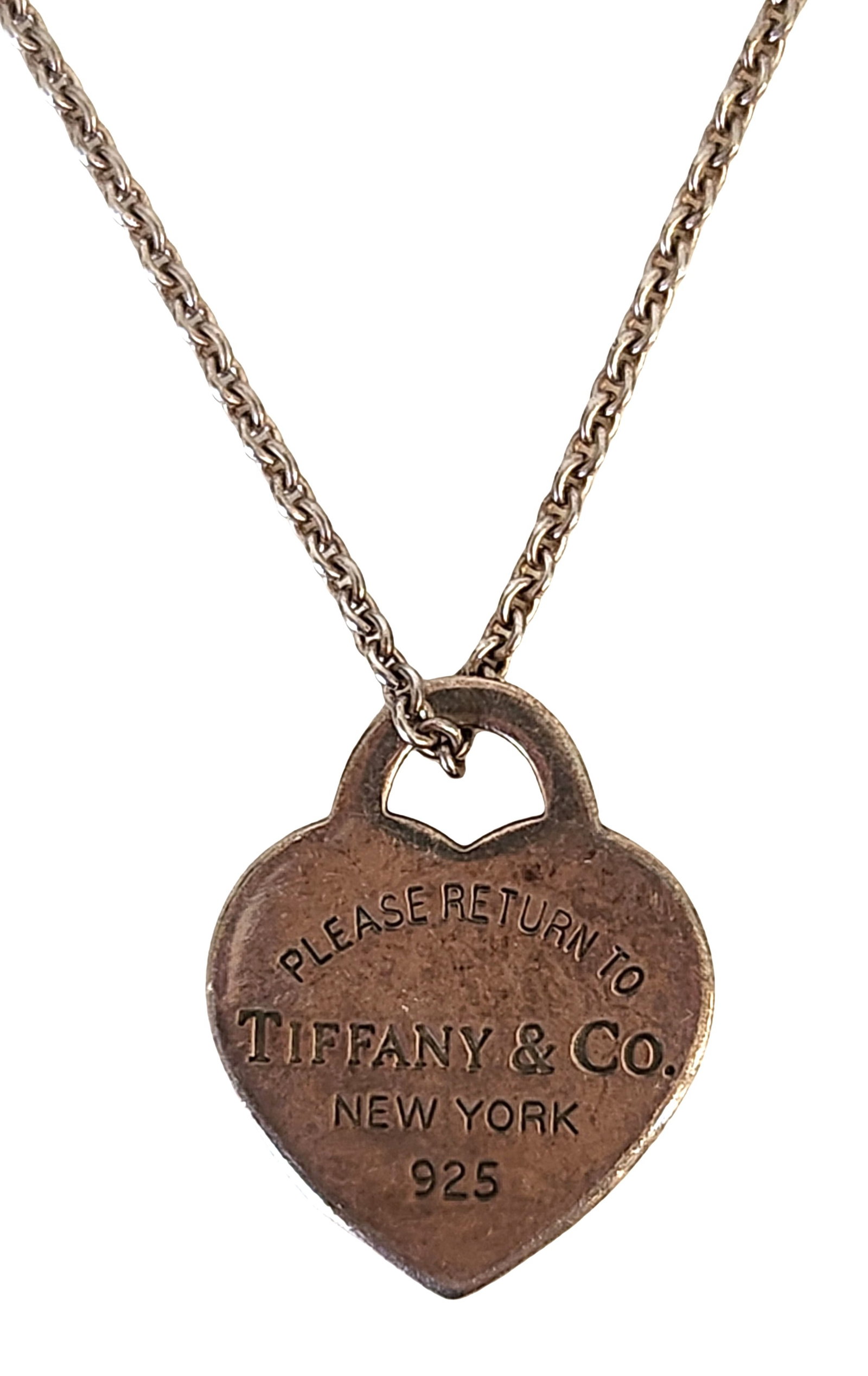 Tiffany & Co. Sterling Silver “Please Return to Tiffany?? Heart Tag Necklace, 925 (1 of 5)