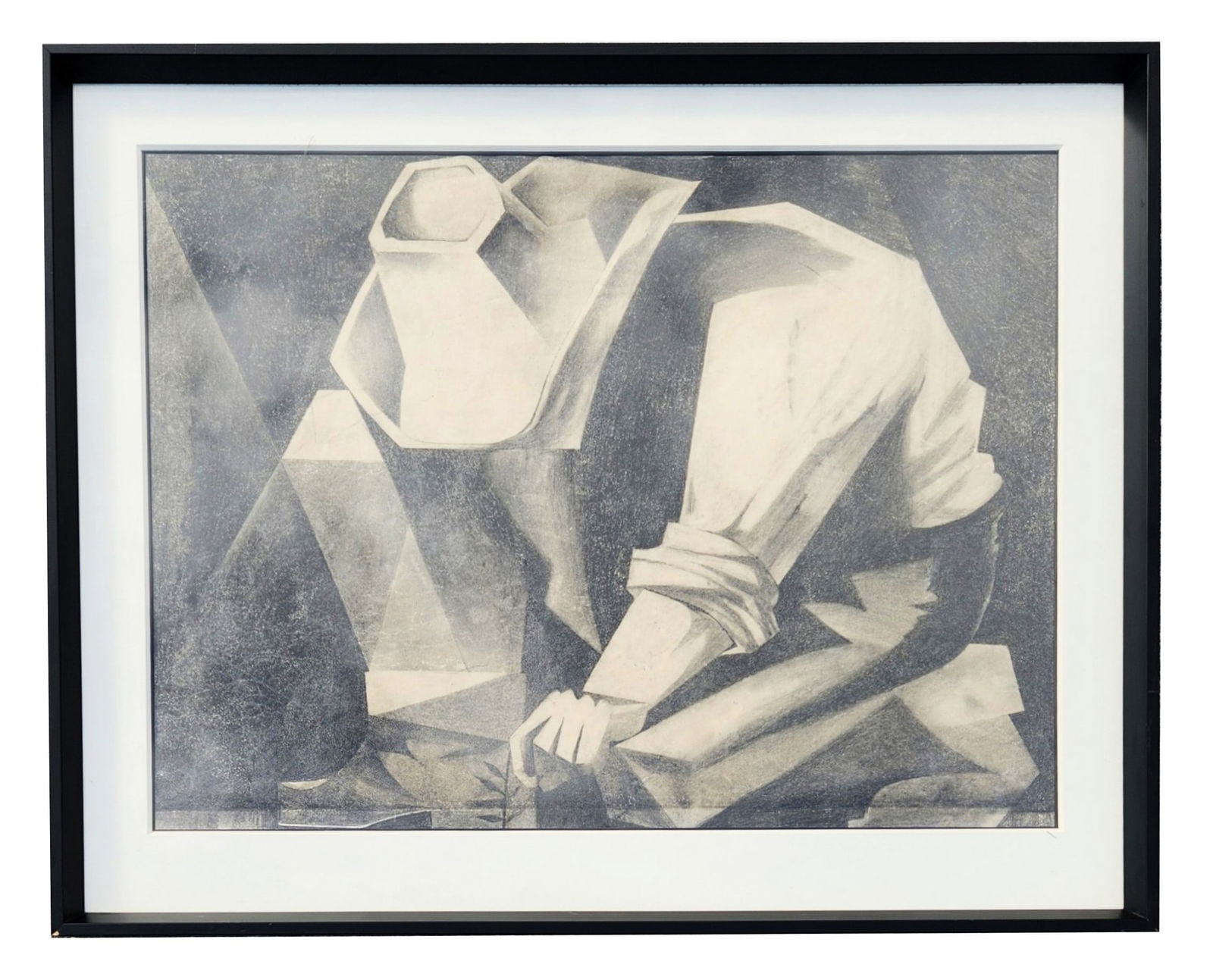 José Luis Peñalver (20th Century) Cuba: José Luis Peñalver (20th Century) Cuba Charcoal on Paper Measure 23 1/2"in H x 31"in W and 30 3/4"in H x 37 1/4"in W framed José Luis Peñalver, renowned Cuban engraver and founder of the Associati