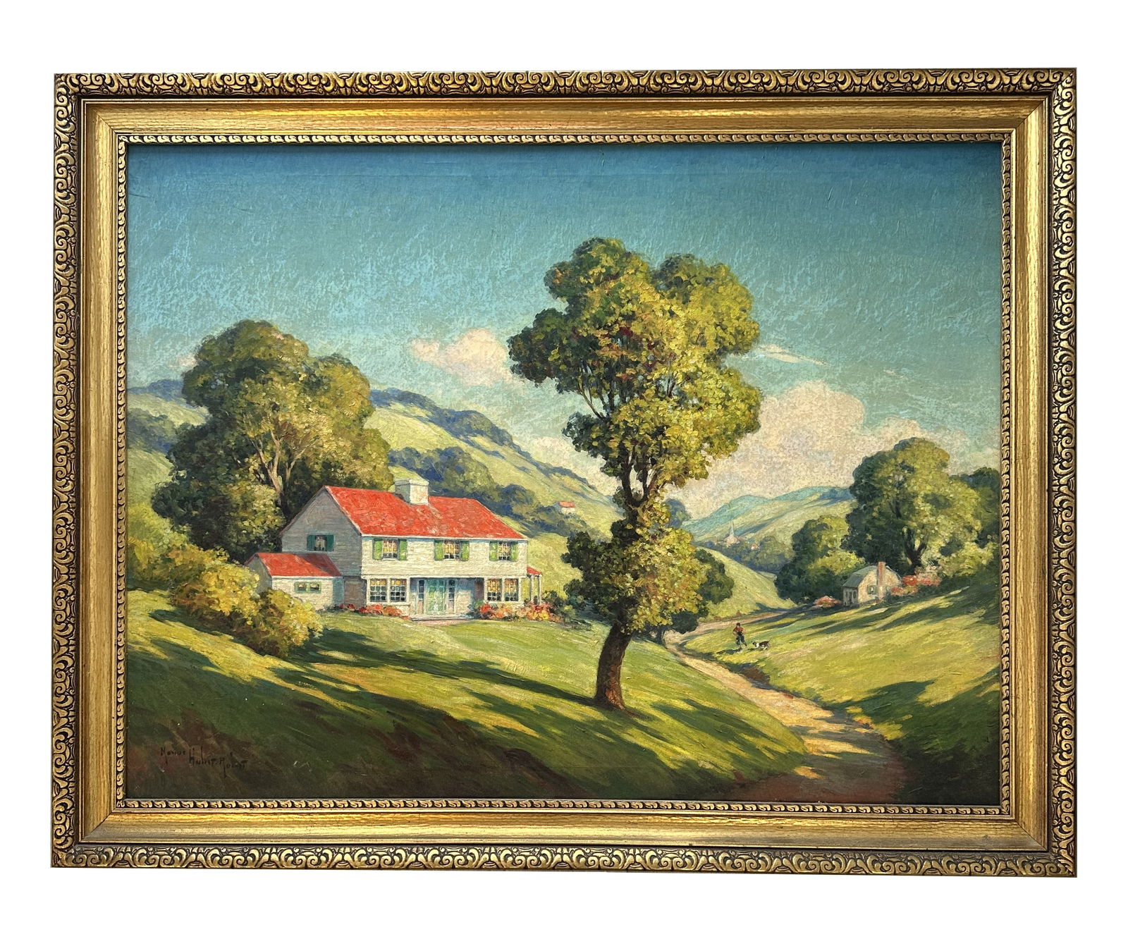 Marius Hubert-Robert (1885 - 1966) France: Marius Hubert-Robert (1885 - 1966) France Oil on Canvas Measure 32"in H x 42 1/4"in W and 37 1/4"in H x 47 1/2"in W with frame Known for: Orientalist painting and book illustration Name variants: Mari