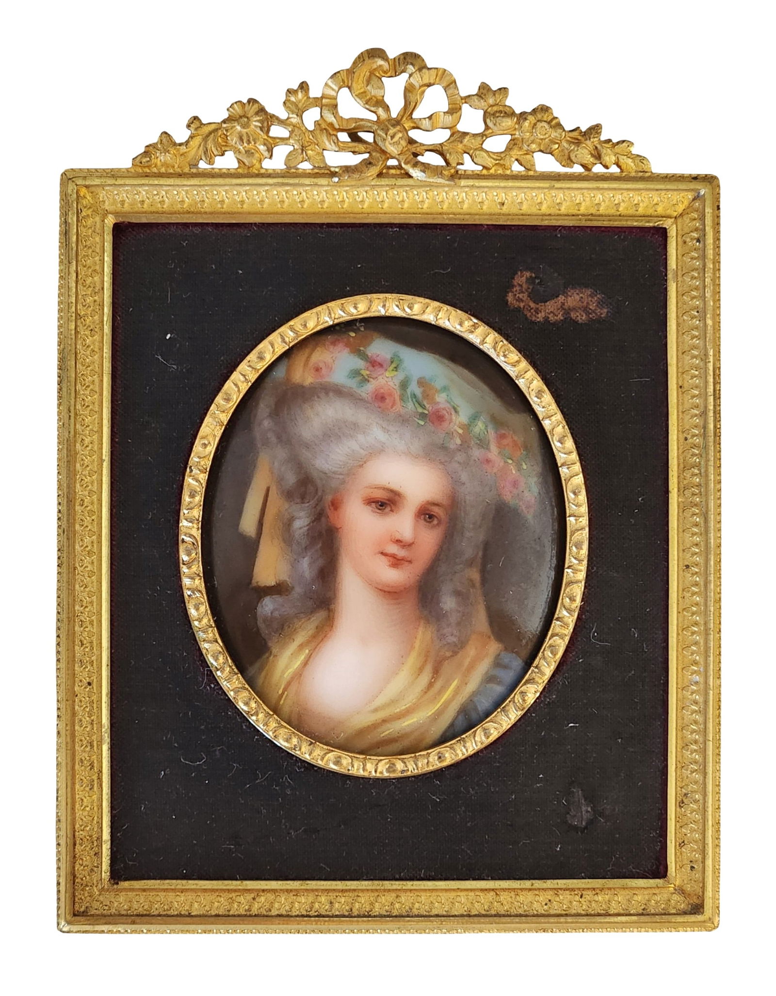 19th-Century Portrait Miniature of Madame Élisabeth of France, Sister of King Louis XVI, in Gilt (1 of 5)