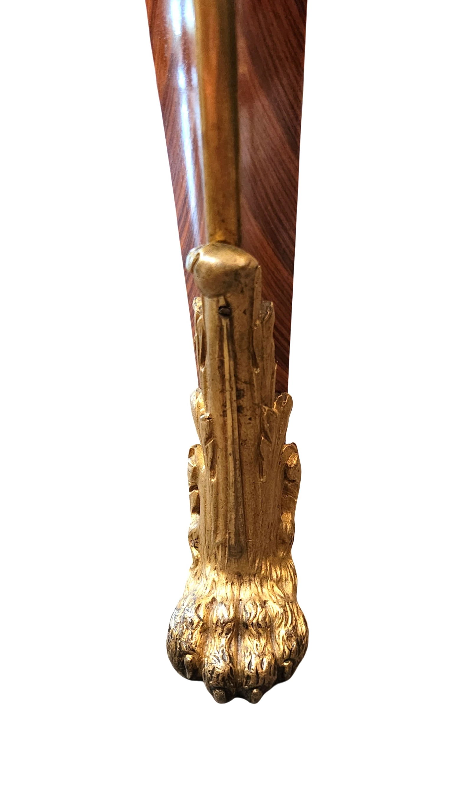 Attributed Paul Sormani & Fils Antique Louis XV Style French Empire Bronze Mounted Leather Top Desk - 4