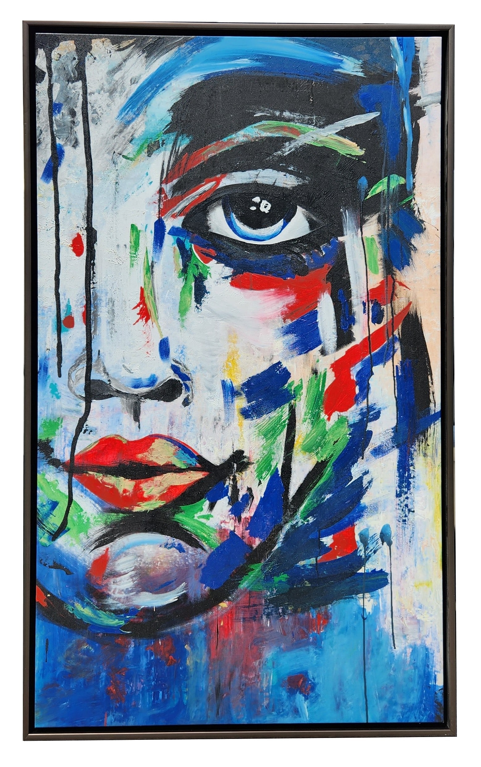 Silvio Solorzano (20th Century) Cuba: Silvio Solorzano (20th Century) Cuba Oil on Canvas Measure 59 1/4"in H x 33"in W and 58"in H x 35"in W framed