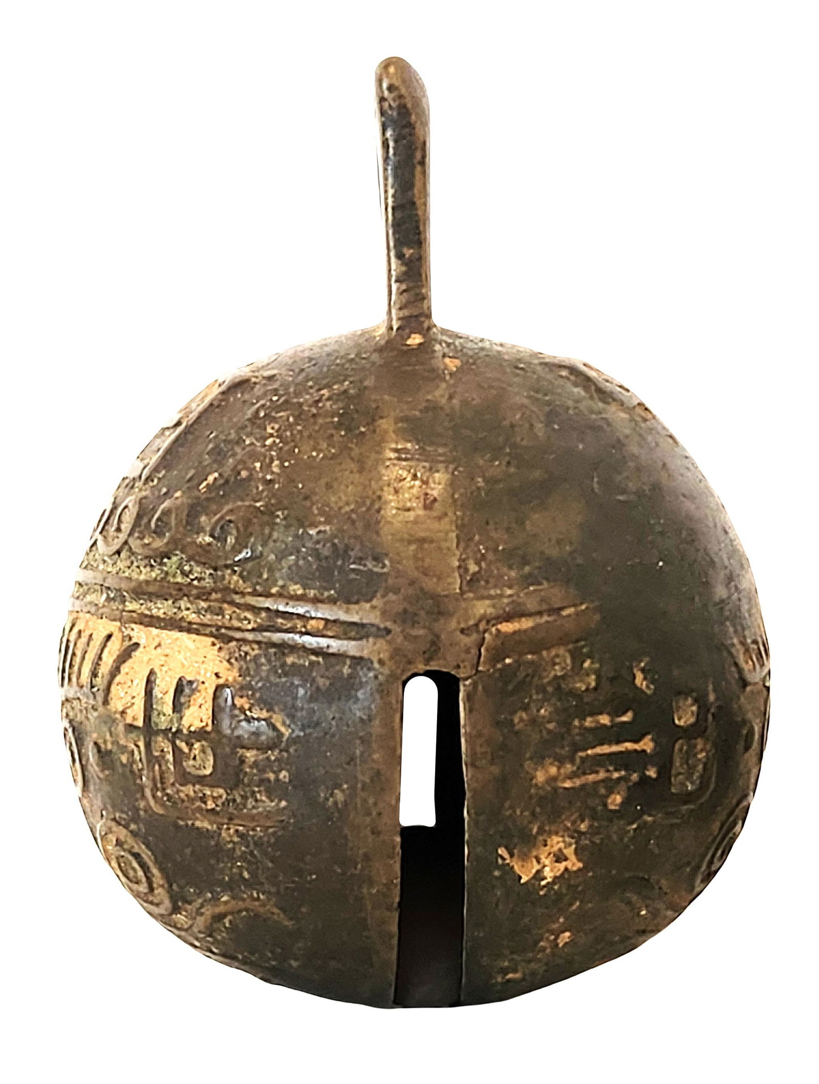 Large Antique Cast Bronze Animal Bell (1 of 3)