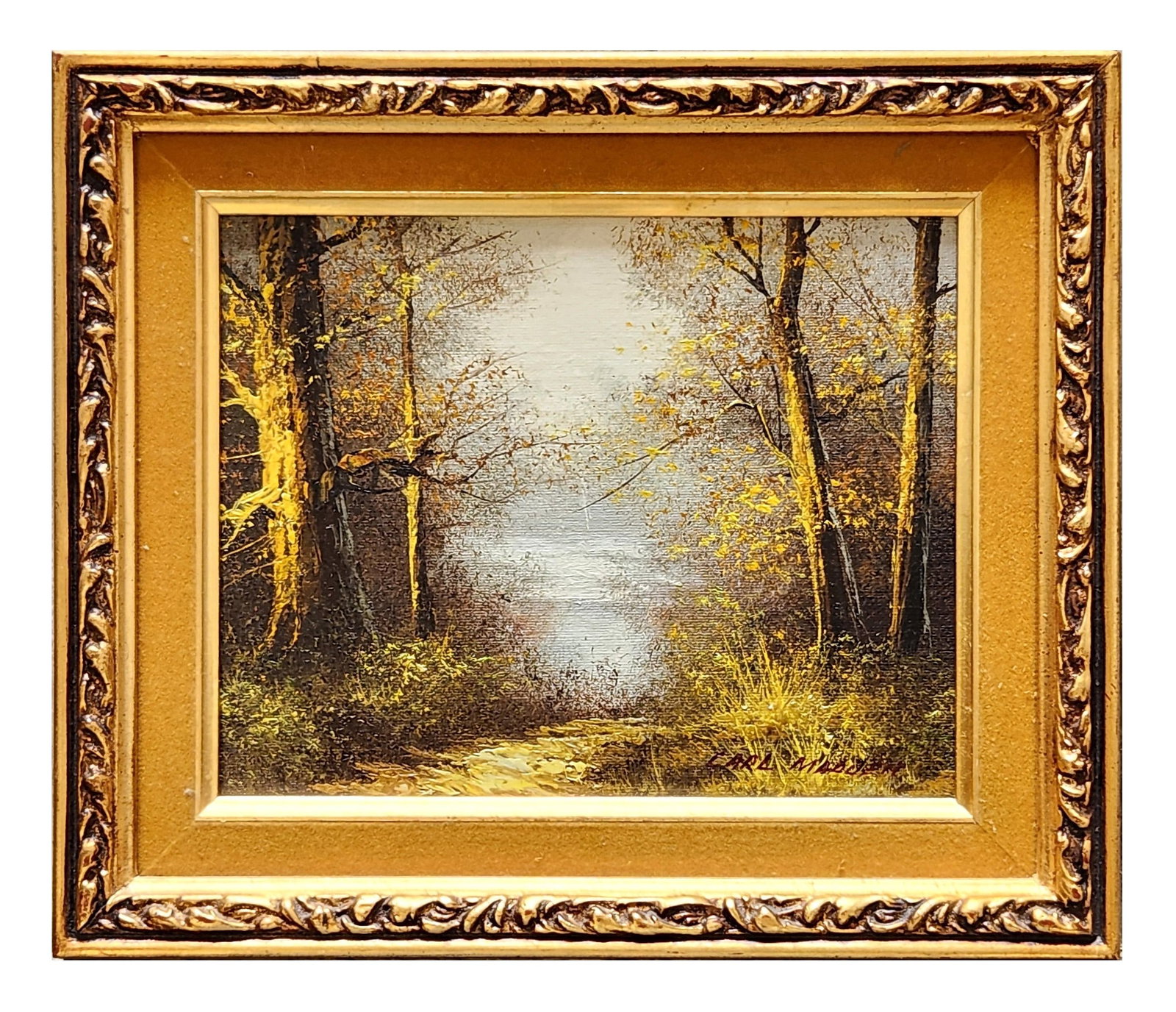 Attributed to Carl Masden Autumn Woodland Path (1 of 6)