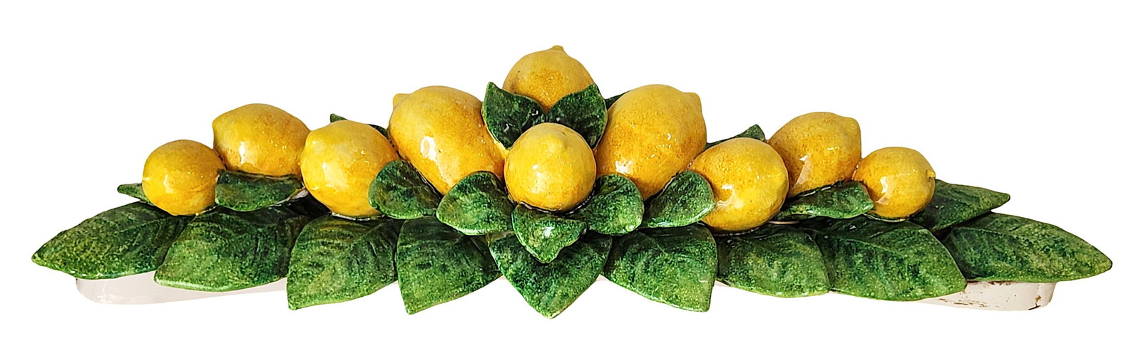 Italian Majolica Lemon Wall Plaque, Hand Painted, Fortunata (1 of 5)