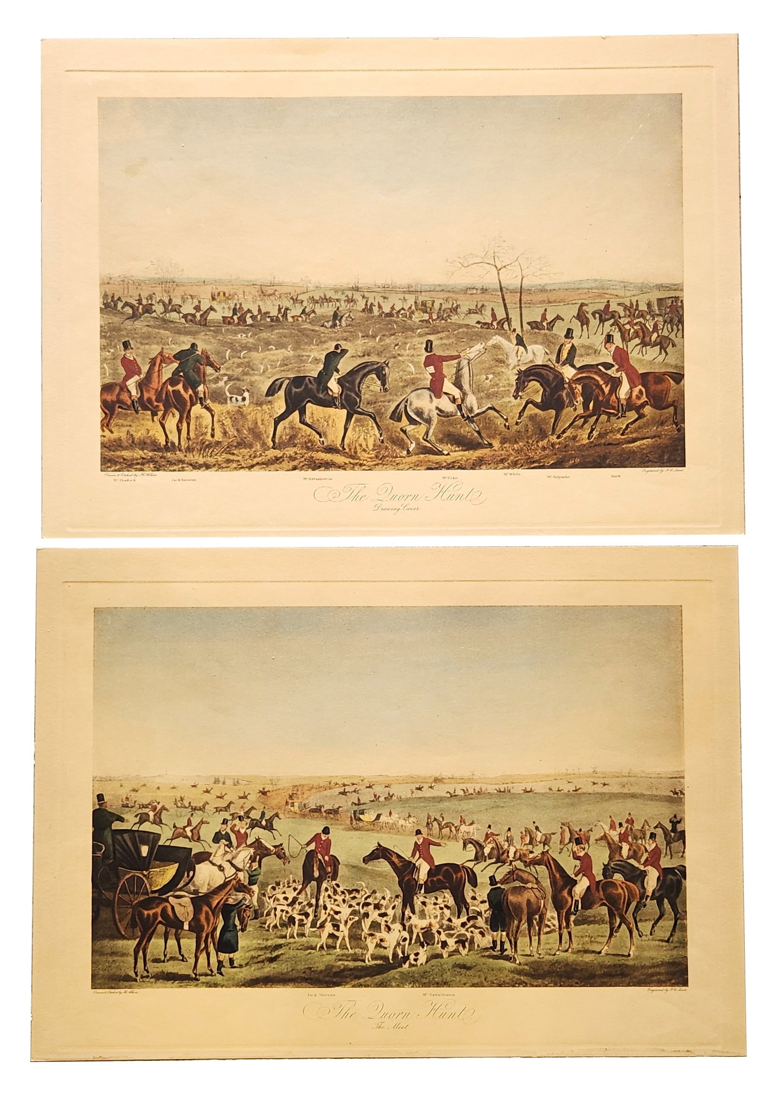 Pair of “The Quorn Hunt?? Equestrian Prints by Henry Thomas Alken Sr., Engraved by F.C. Lewis (1 of 5)