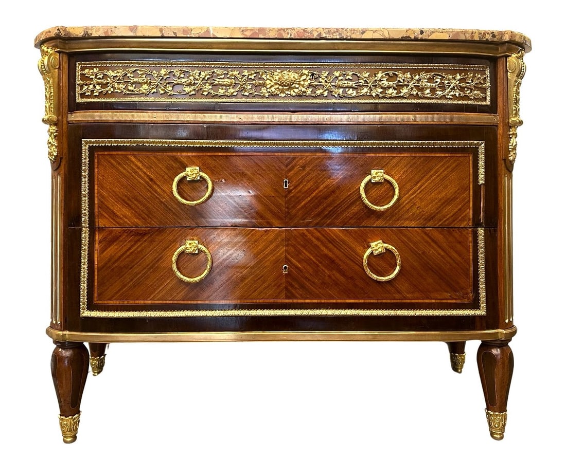 French 19th Century Louis XVI Style Commode with Marble Top (1 of 7)