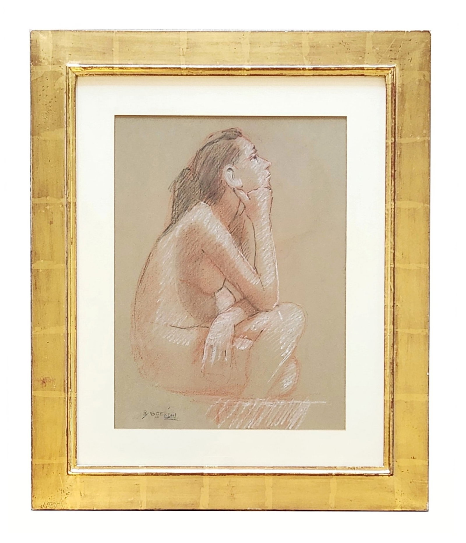 Raden Basoeki (Basuki) Abdullah (1915 - 1993) Indonesia: Raden Basoeki (Basuki) Abdullah (1915 - 1993) Indonesia Charcoal on Paper Measure 14"in H x 10 1/4"in W and 21 3/4"in H x 18"in W framed Biography: He started painting at age five years with simple dr