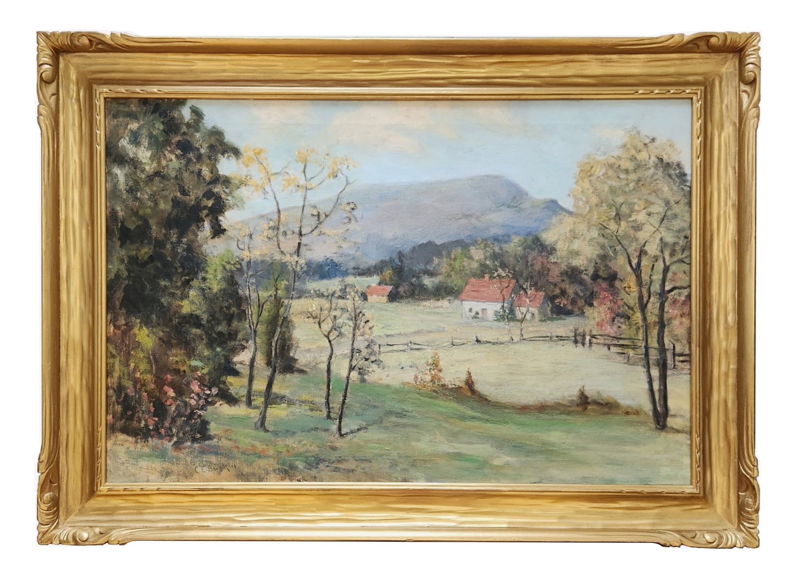 Charles (Uncle Charlie) E. Buckler (1869 - 1953) Canada: Charles (Uncle Charlie) E. Buckler (1869 - 1953) Canada Oil on Canvas Measure 24"in H x 36"in W and 30 1/2"in H x 42 1/2"in W x 2"D framed Known for: Impressionist landscape painting Biography: Charle