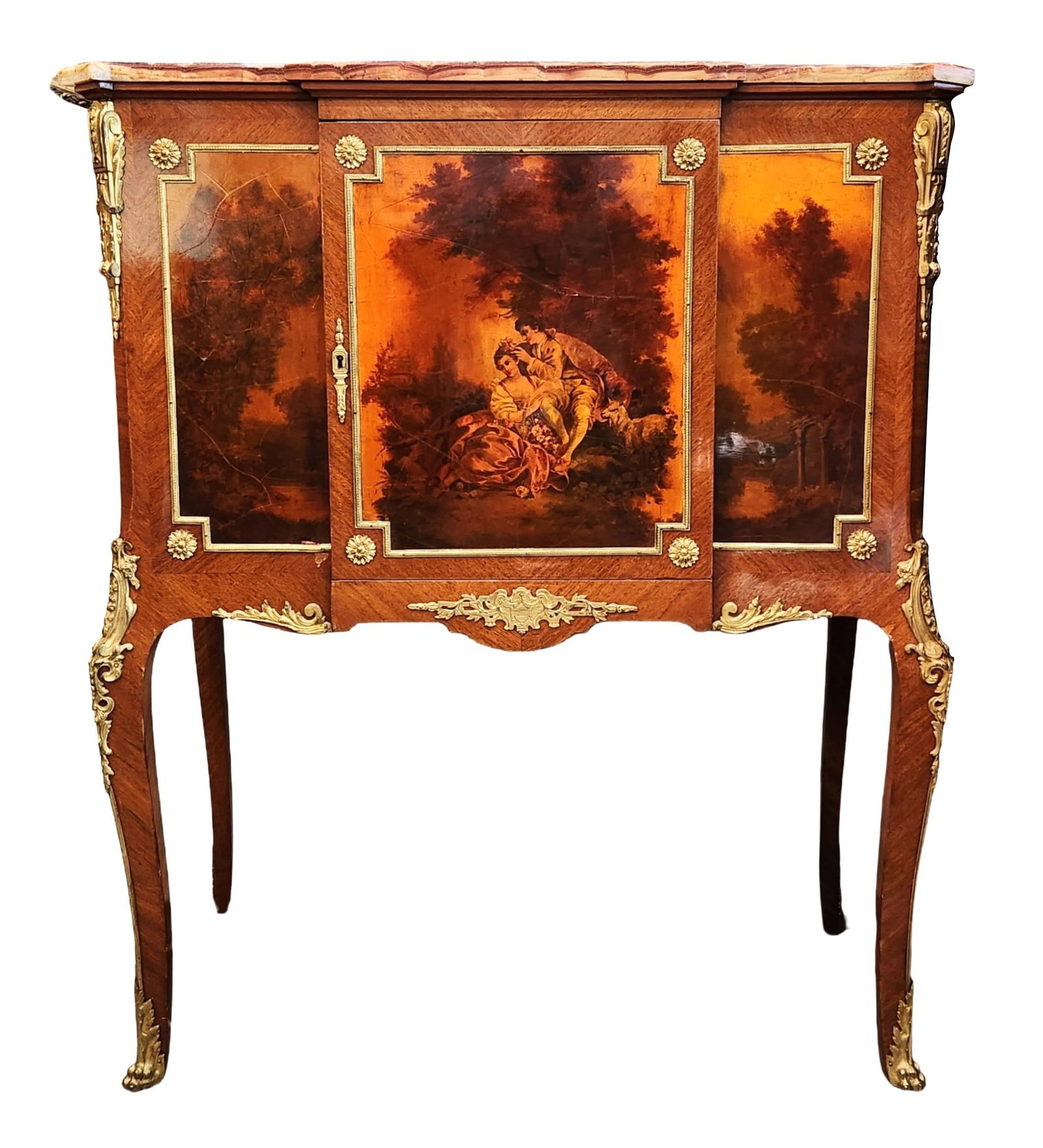 Louis XV - Style Vernis Martin & Ormolu Cabinet by Henry Dasson (1 of 18)