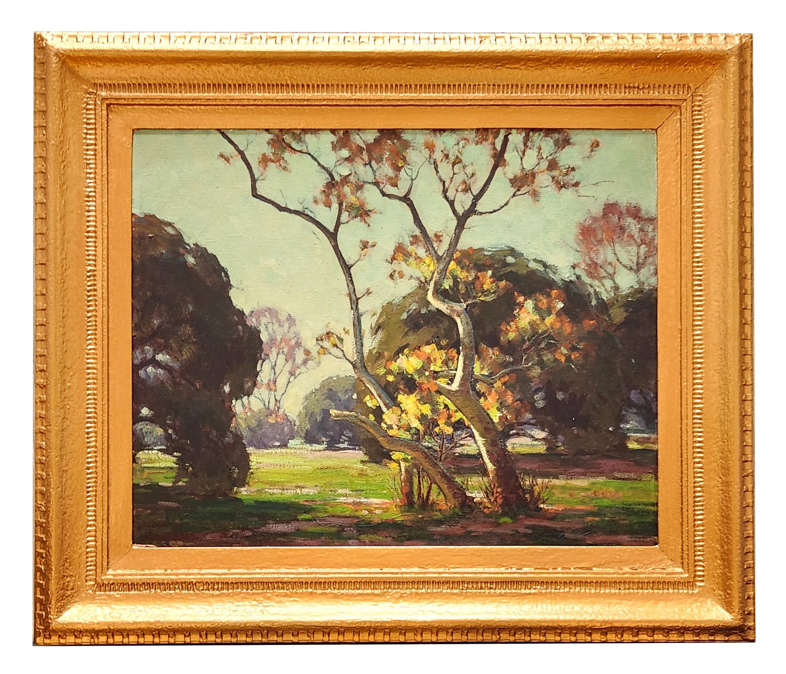 Jack Macartney (1893 - 1976) American: Jack Macartney (1893 - 1976) American Oil on Canvas Measure 16"in H x 20"in W and 22 3/4"in H x 26 3/4"in W with frame Known for: Town-landscape, marine Name variants: Jack MacCartney, Jack McCartney 