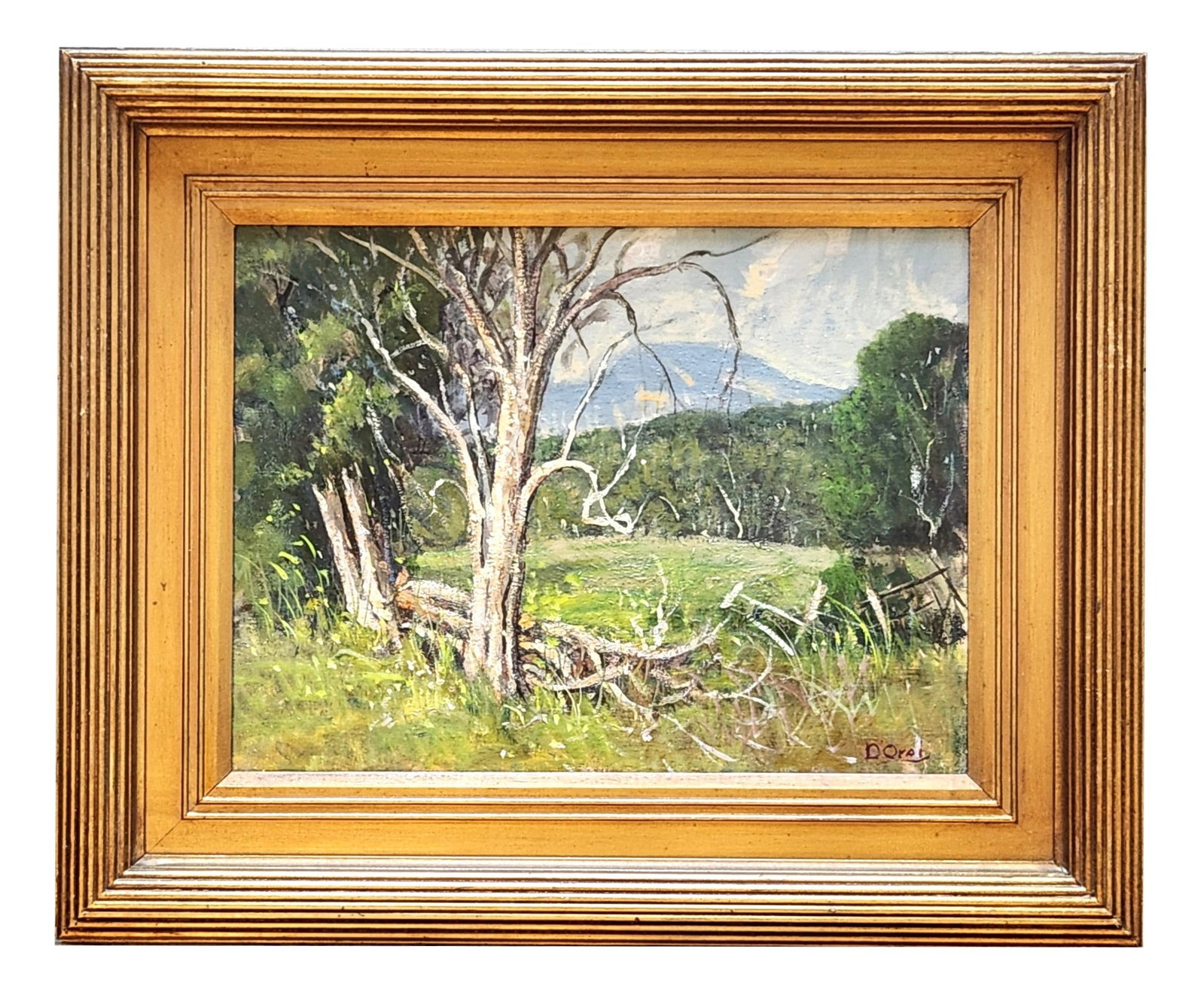 Pasquale D'Orsi (1903 - 1982) American: Pasquale D'Orsi (1903 - 1982) American Title: The Road Home Oil on Board Measure 12"in H x 16"in W and 18 3/4"in H x 22 1/2"in W with frame Biography: Pasquale D?Orsi was born in Boston, Massachusetts