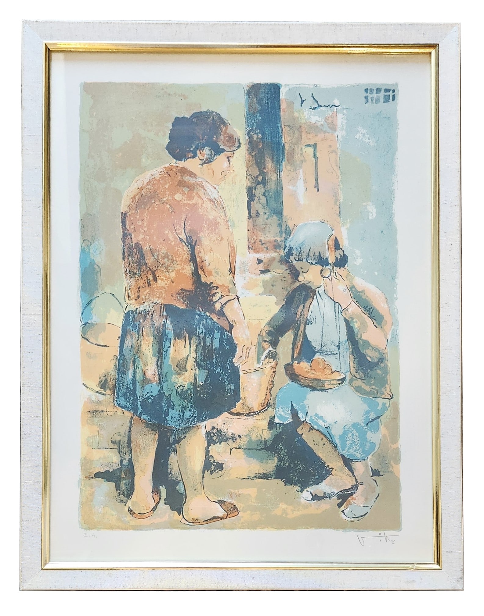 Certificate Victor Viko (1915 - 1998) France: Victor Viko (1915 - 1998) France Lithograph in color on BFK Rives Paper Signed in Pencil, annotated "E.A" From the Artist Proof Edution asidefrom the regular edition of 200 Measure 23 1/4"in H x 17 1/