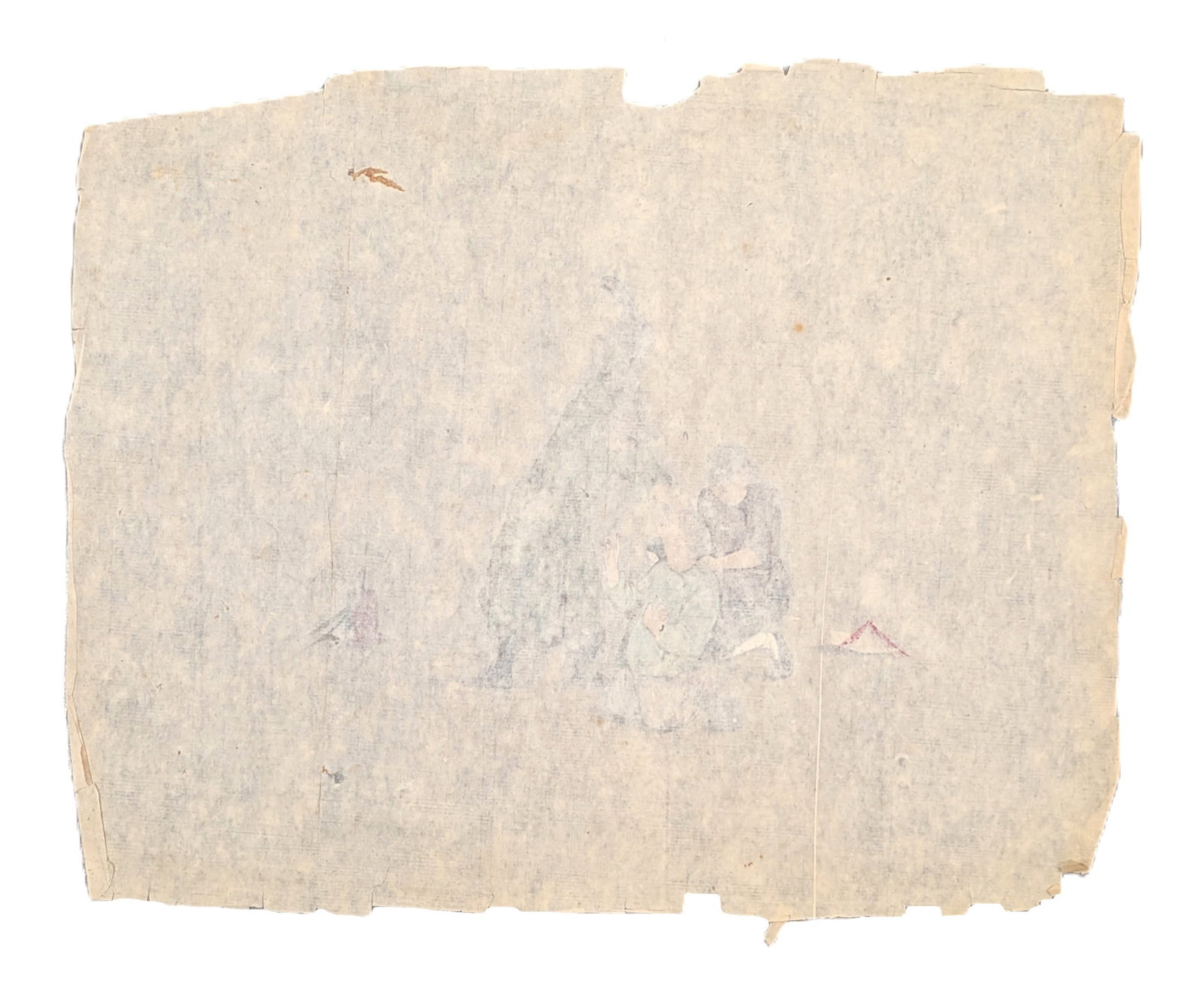 Chinese Export Watercolor on Rice Paper Depicting Judicial Punishment Scene, Probably 18th or 19th C - 4