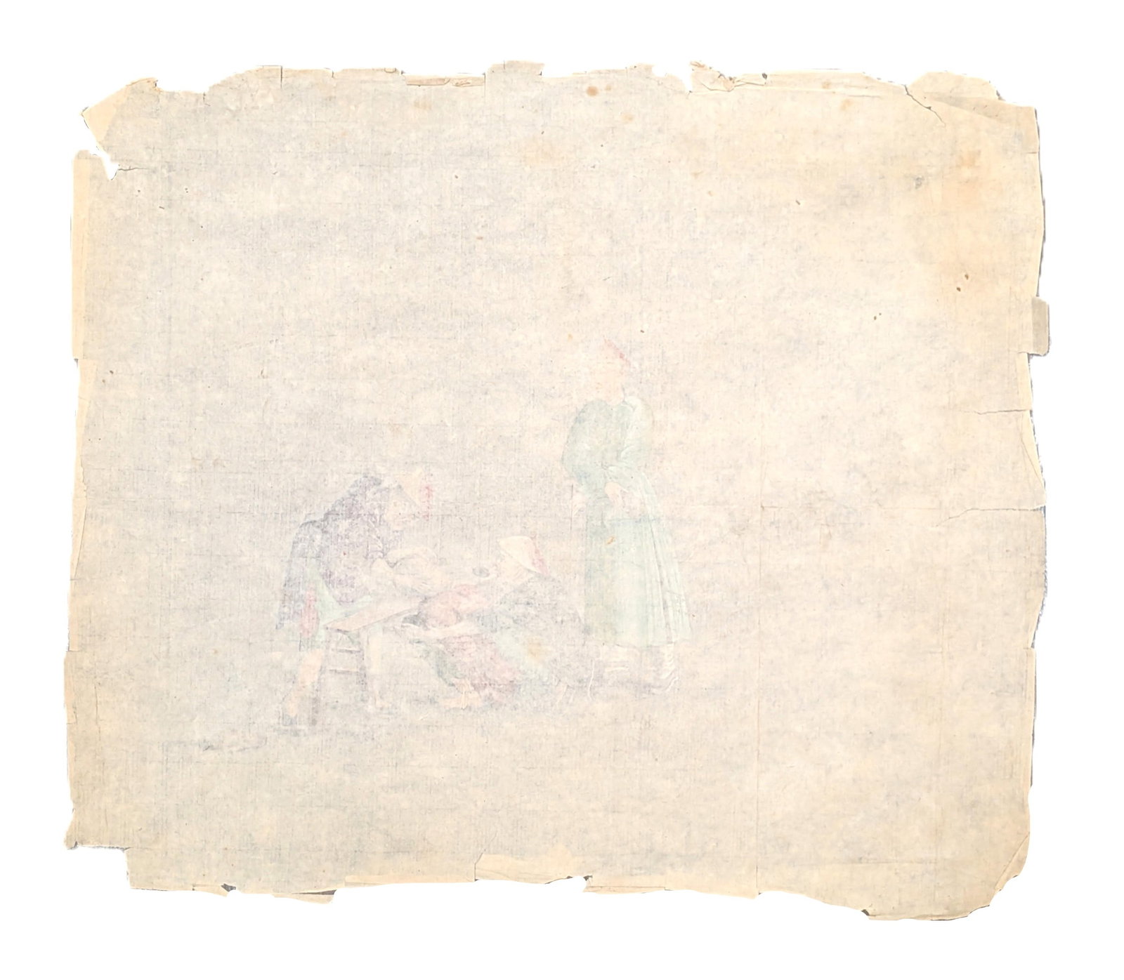 Chinese Export Watercolor on Rice Paper Depicting Medical or Judicial Examination Scene, Probably 18 - 4