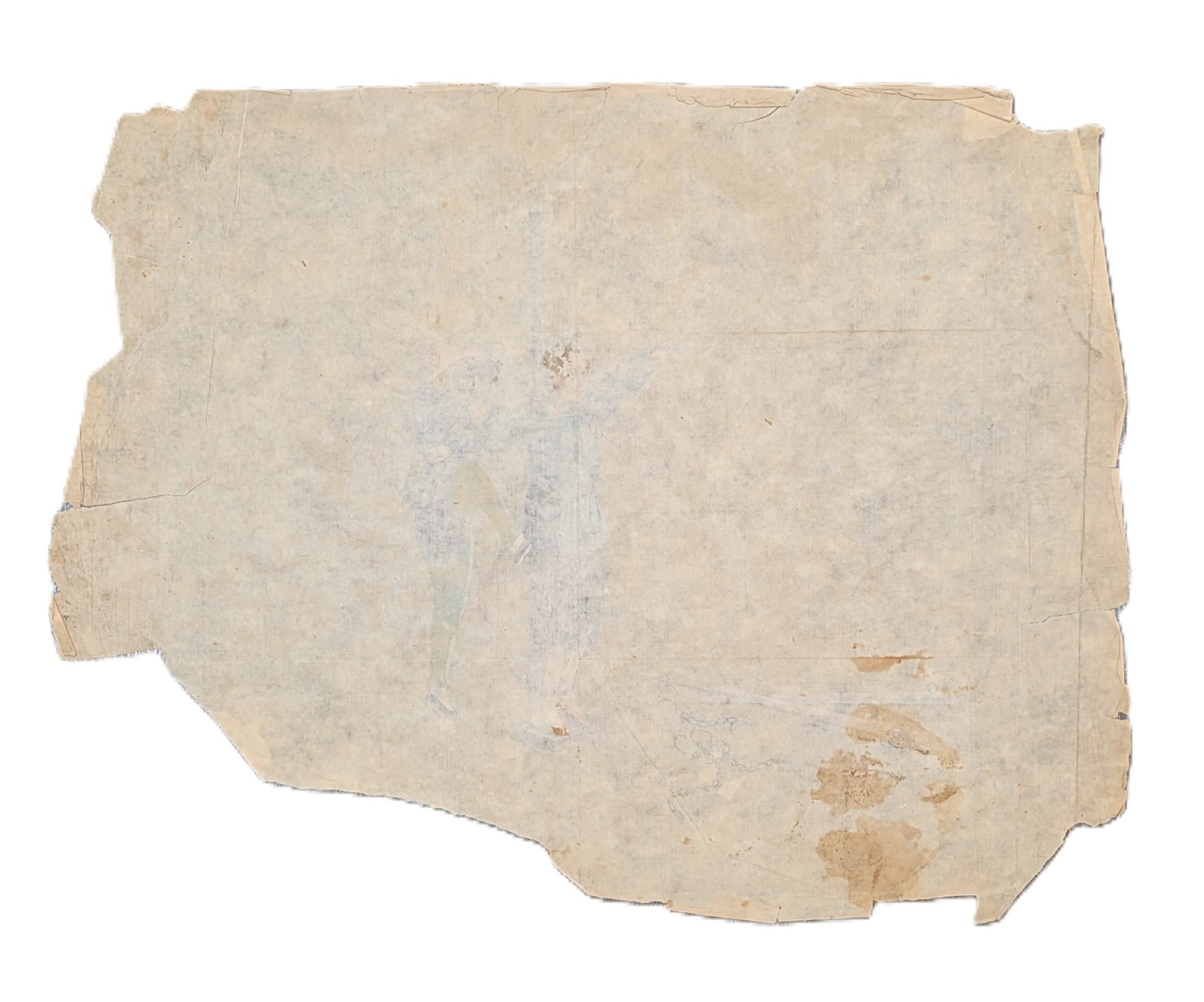 Chinese Export Watercolor on Rice Paper Depicting Judicial Punishment Scene, Qing Dynasty - 4