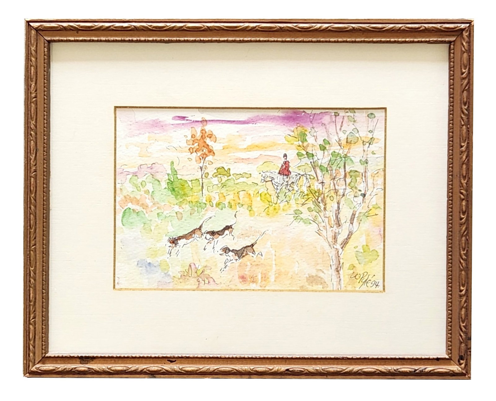 Willis Acton Pyle (1914 - 2016) American: Willis Acton Pyle (1914 - 2016) American Watercolor on Paper Measure 4"in H x 5 3/4"in W and 7 3/4"in H x 9 3/4"in W framed Biography: Willis Acton Pyle (1914?2016) was an American animator whose care