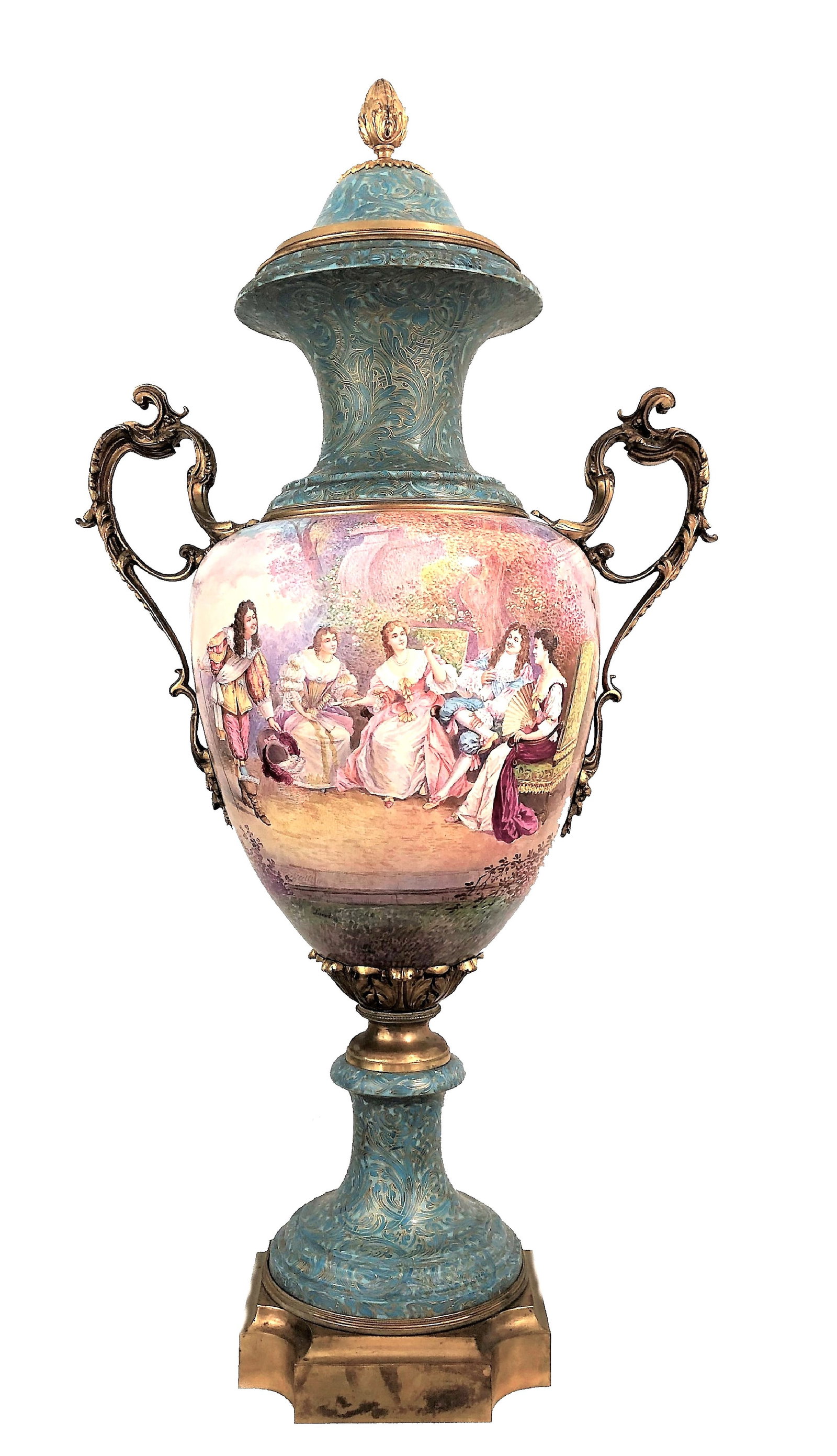 Antique French Sevres Porcelain Vase of the 19th Century (1 of 6)