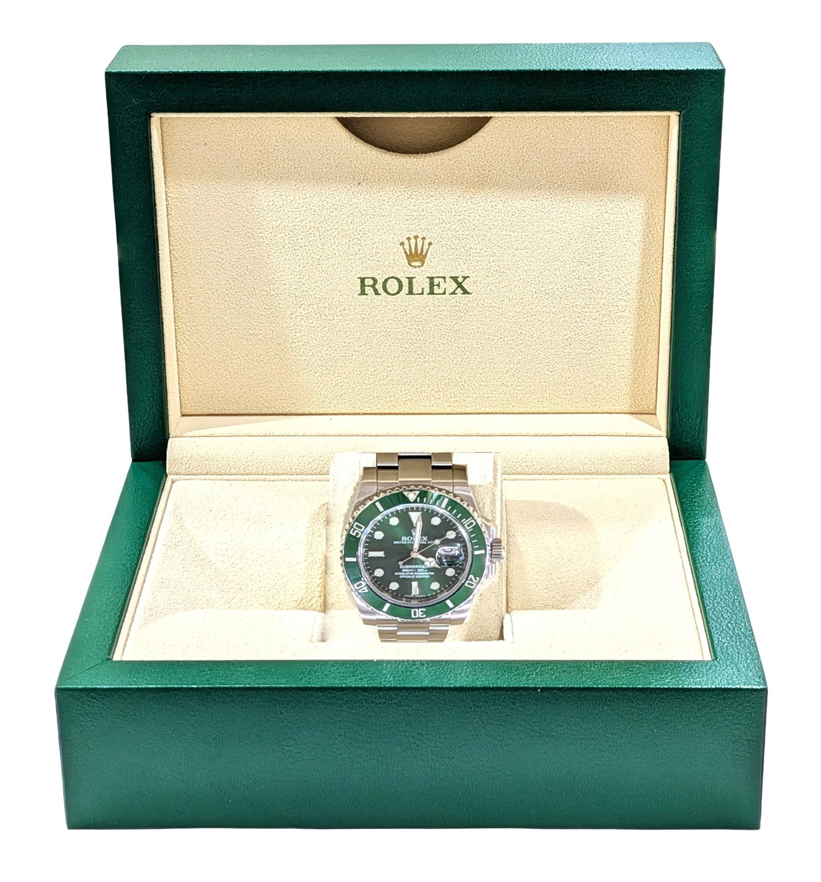 Rolex Submariner Date Green Dial Ceramic Bezel Hulk Oyster 40mm (1 of 7)