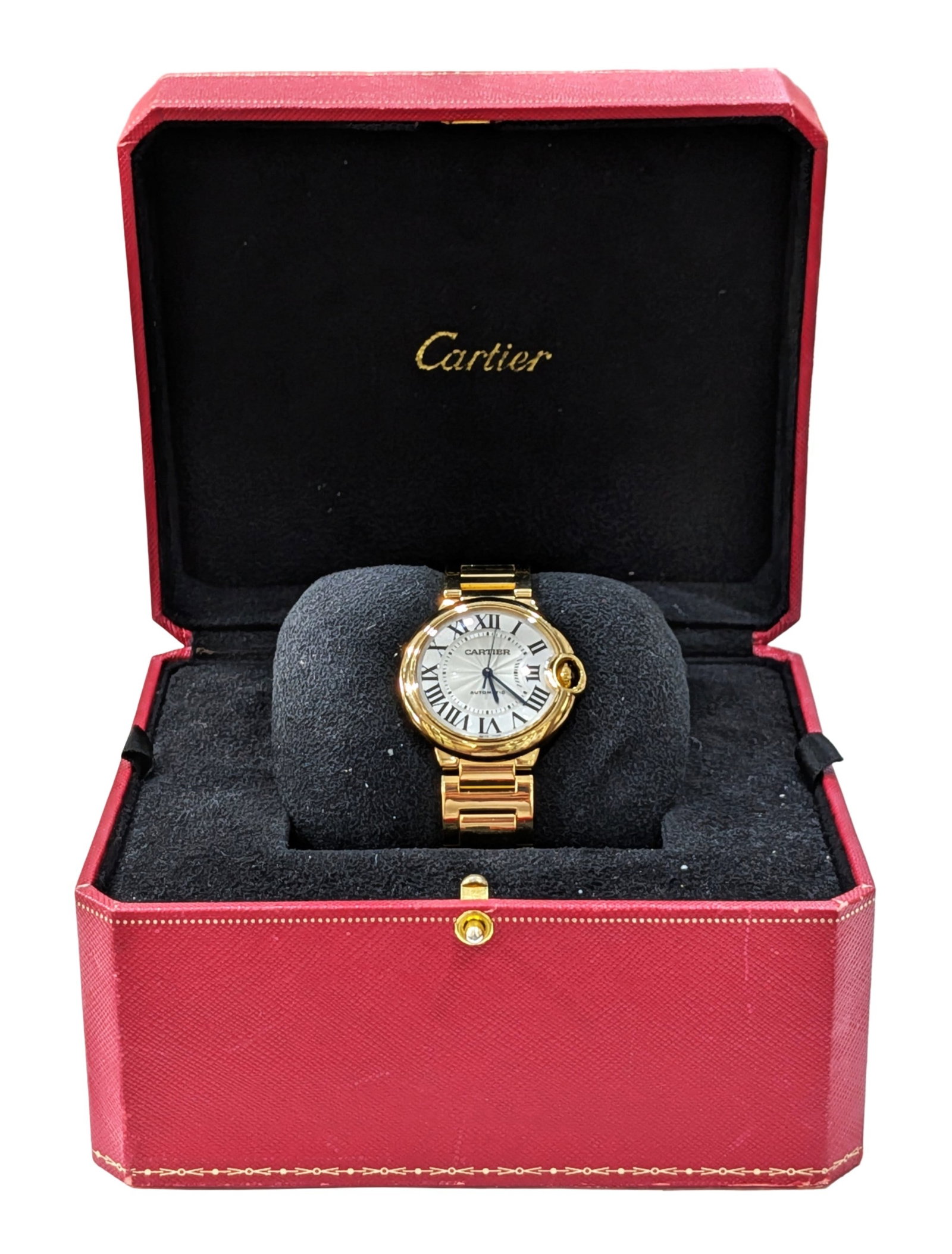 Cartier Ballon Bleu 36 mm Automatic Wristwatch in 18K Yellow Gold (1 of 9)