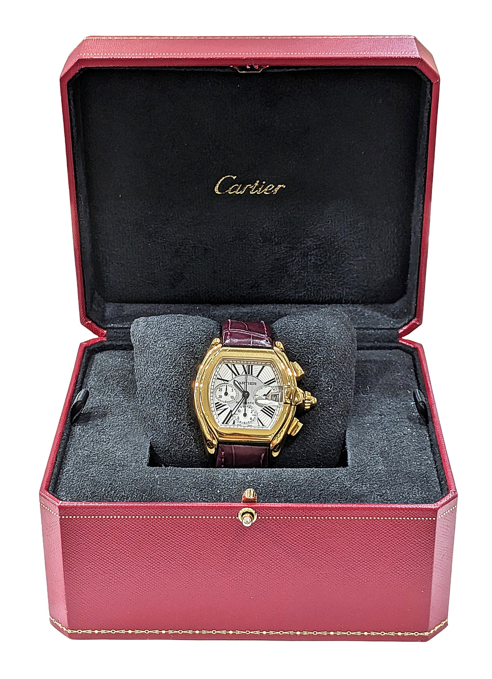 Cartier Roadster Chronograph 18K Yellow Gold Automatic Watch Ref. 2619 (1 of 7)