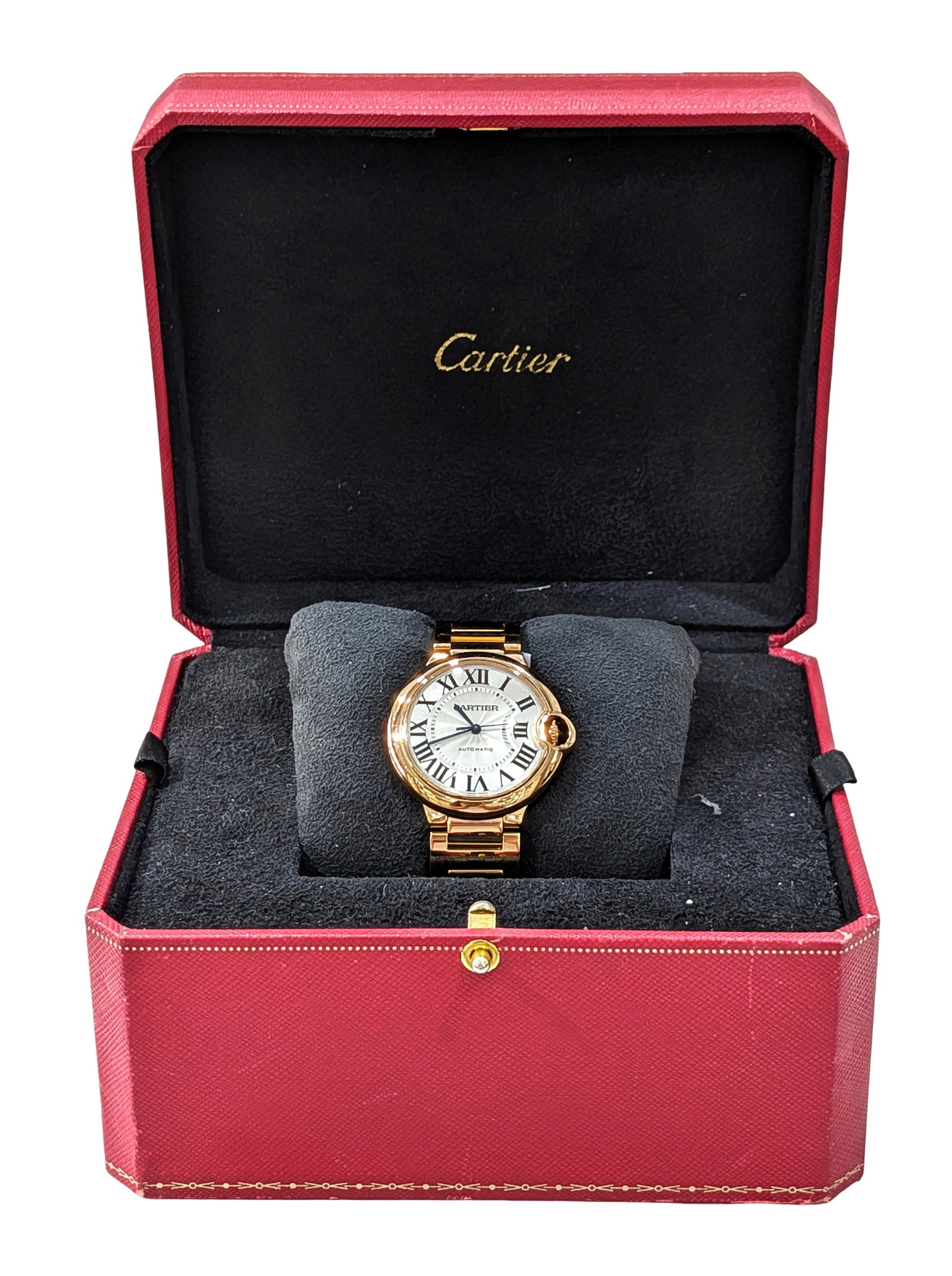 Cartier Ballon Bleu 36mm 18K Rose Gold Automatic Watch (1 of 7)