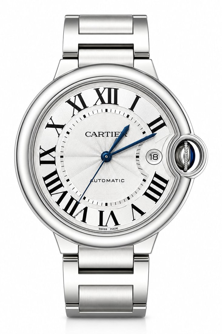 Cartier Ballon Bleu 42mm Automatic Stainless Steel Wristwatch (1 of 5)