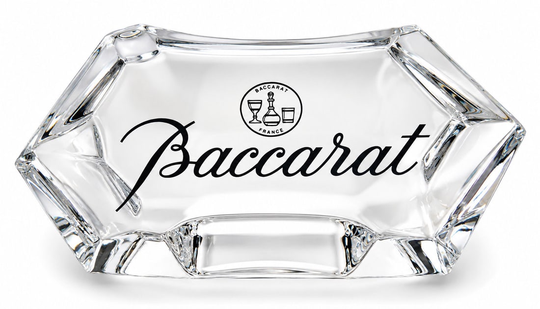 Exquisite Baccarat France Crystal Store Display Sign with Script Logo (1 of 3)