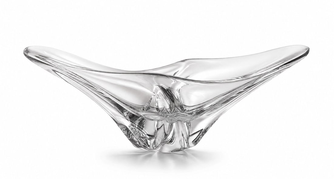 Daum France Sculptural Centerpiece Crystal Vase (1 of 3)