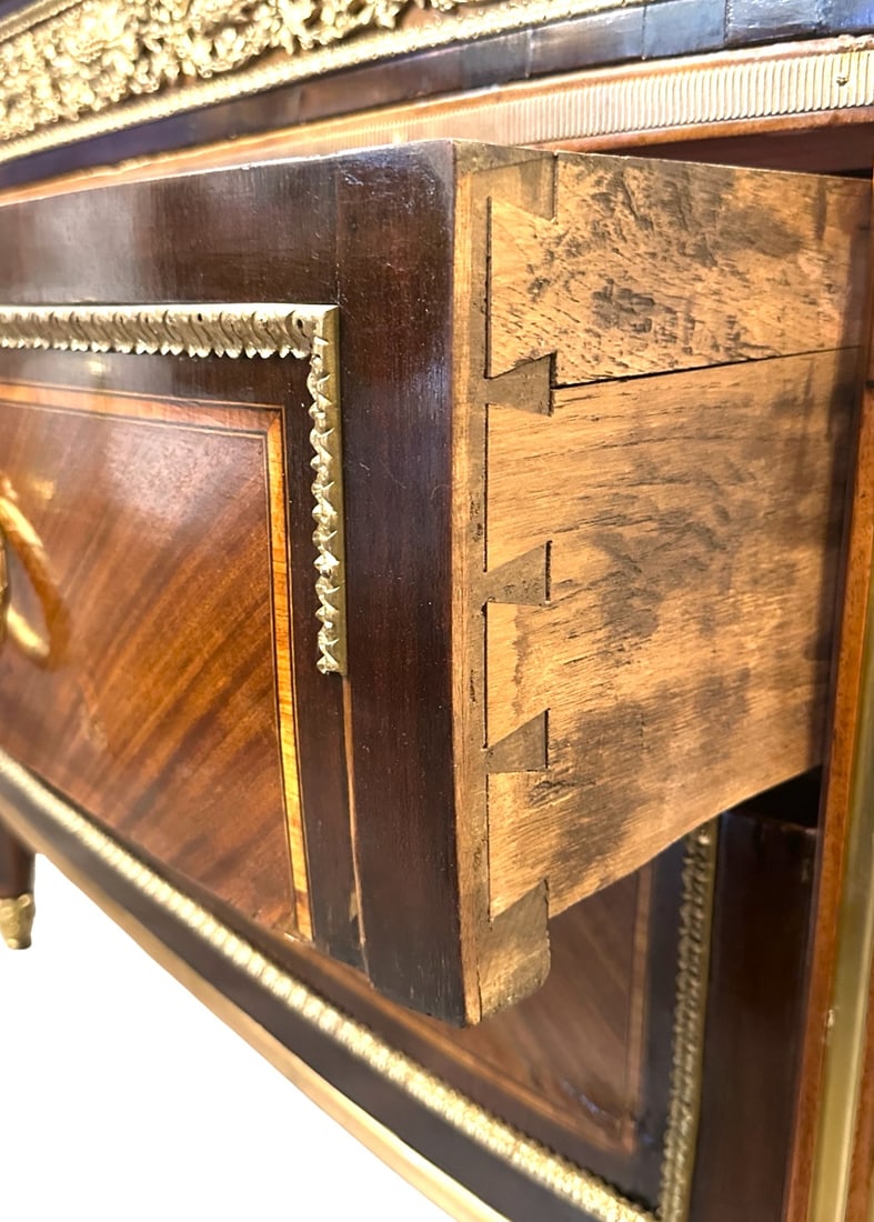 French 19th Century Louis XVI Style Commode with Marble Top - 6