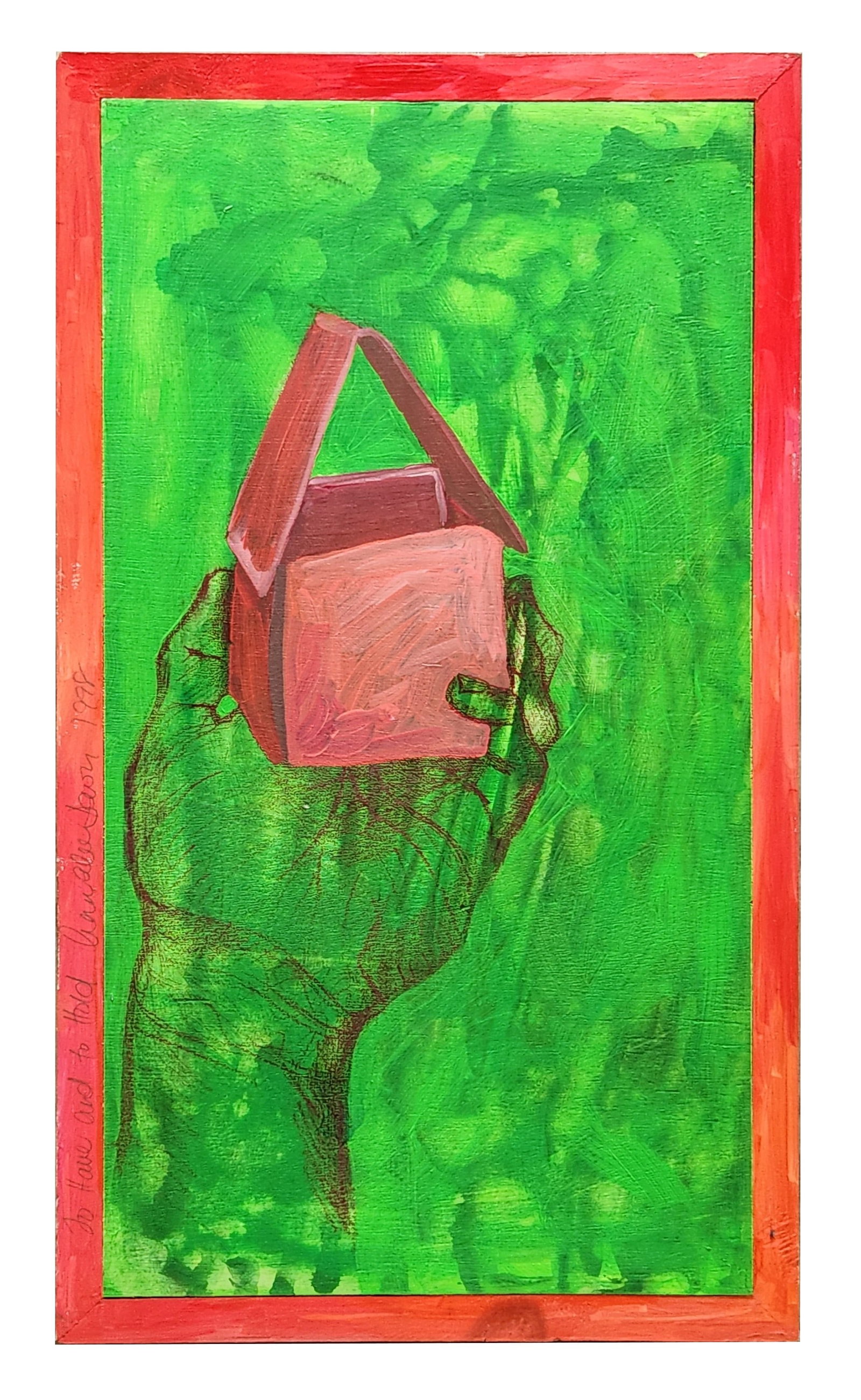 Annalee Davis (Born 1963) Barbadians: Annalee Davis (Born 1963) Barbadians Oil on Board Date: 1998 Measure 25 1/2"in H x 15"in W not framed Biography: Annalee Davis' hybrid practice is as a visual artist, cultural activist, and writer. He