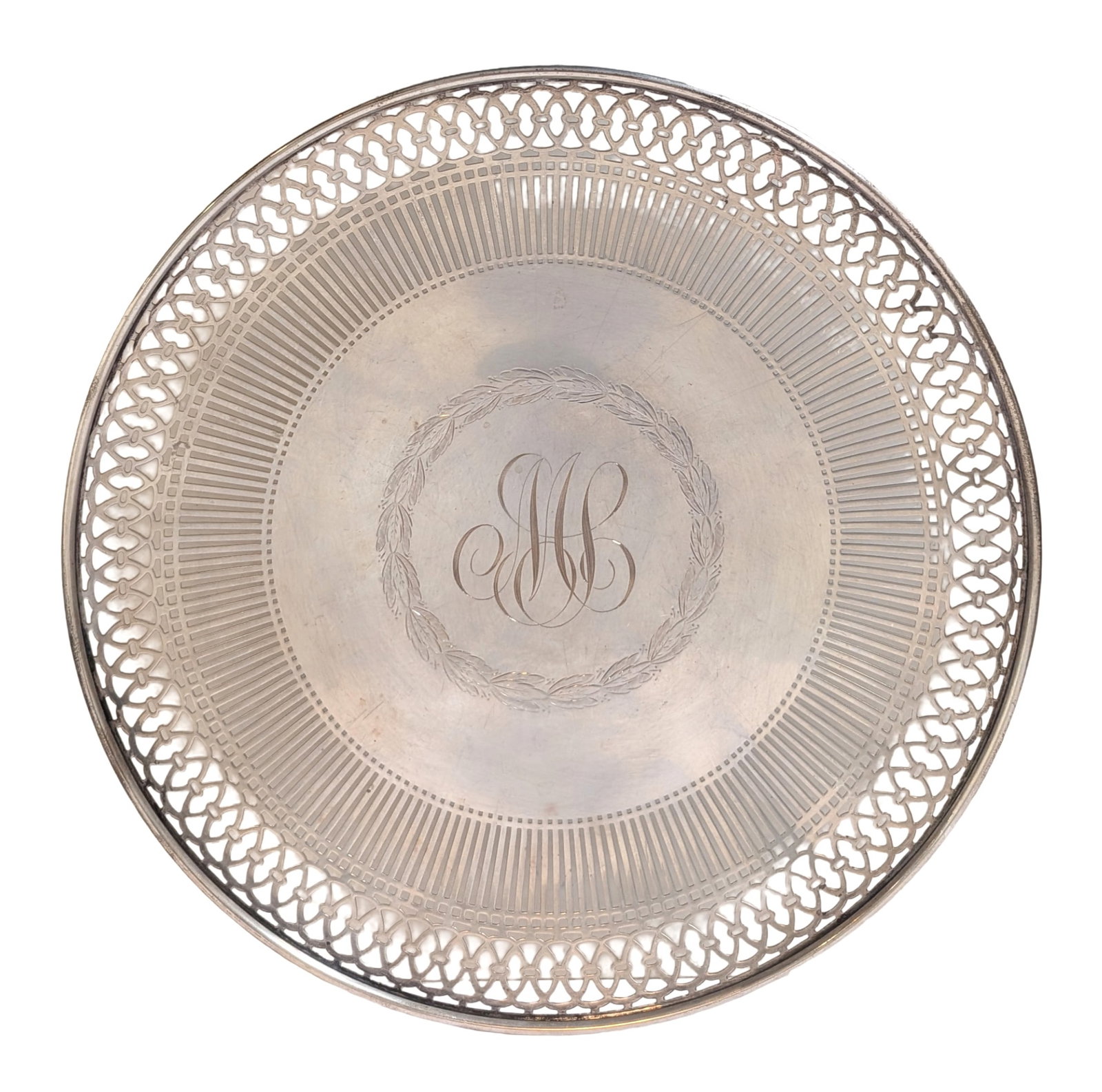 Wilcox & Wagoner Sterling Silver Pierced Bread Plate, New York, c. 1900 ? 1905 (1 of 4)