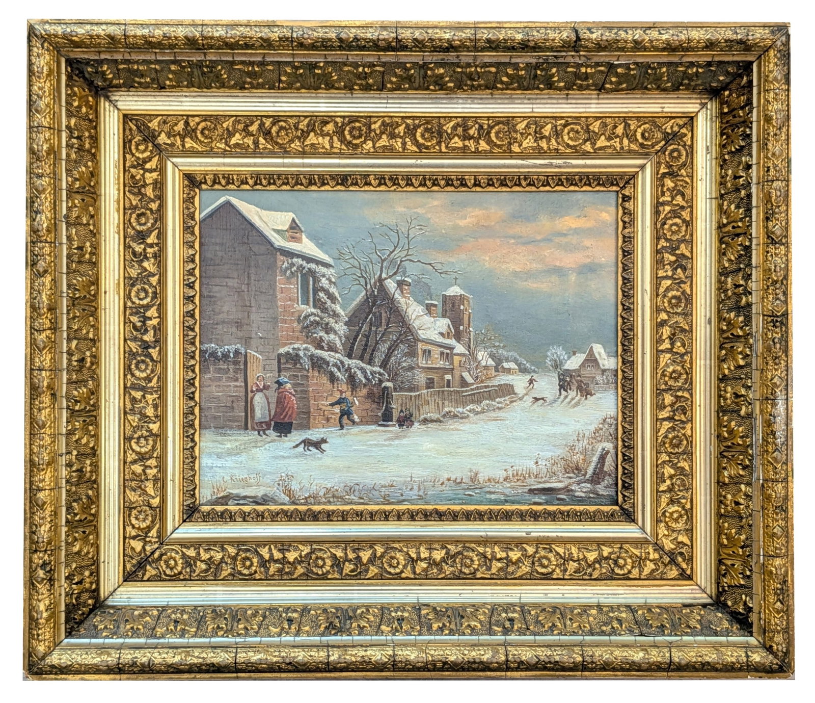 Cornelius David Krieghoff ( 1812/15 - 1872 ) Dutch (1 of 5)