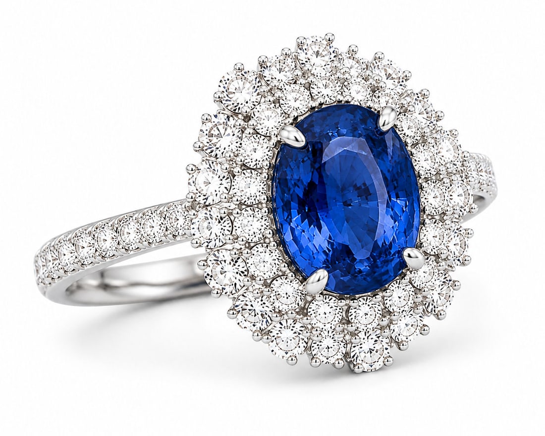 Oscar Friedman Platinum 4.86 CT GIA Certified Ceylon Blue Sapphire & 1.70 CTW Diamond Ring: Designer: Oscar Friedman Size:6 1/2 Metal: Platinum ( PT950 ) Total Ring Gross Weight: 9.4 Grams Center Stone: One Oval Brilliant Cut Natural Sri Lanka ( Ceylon ) Blue Sapphire Center Sapphire Weight: