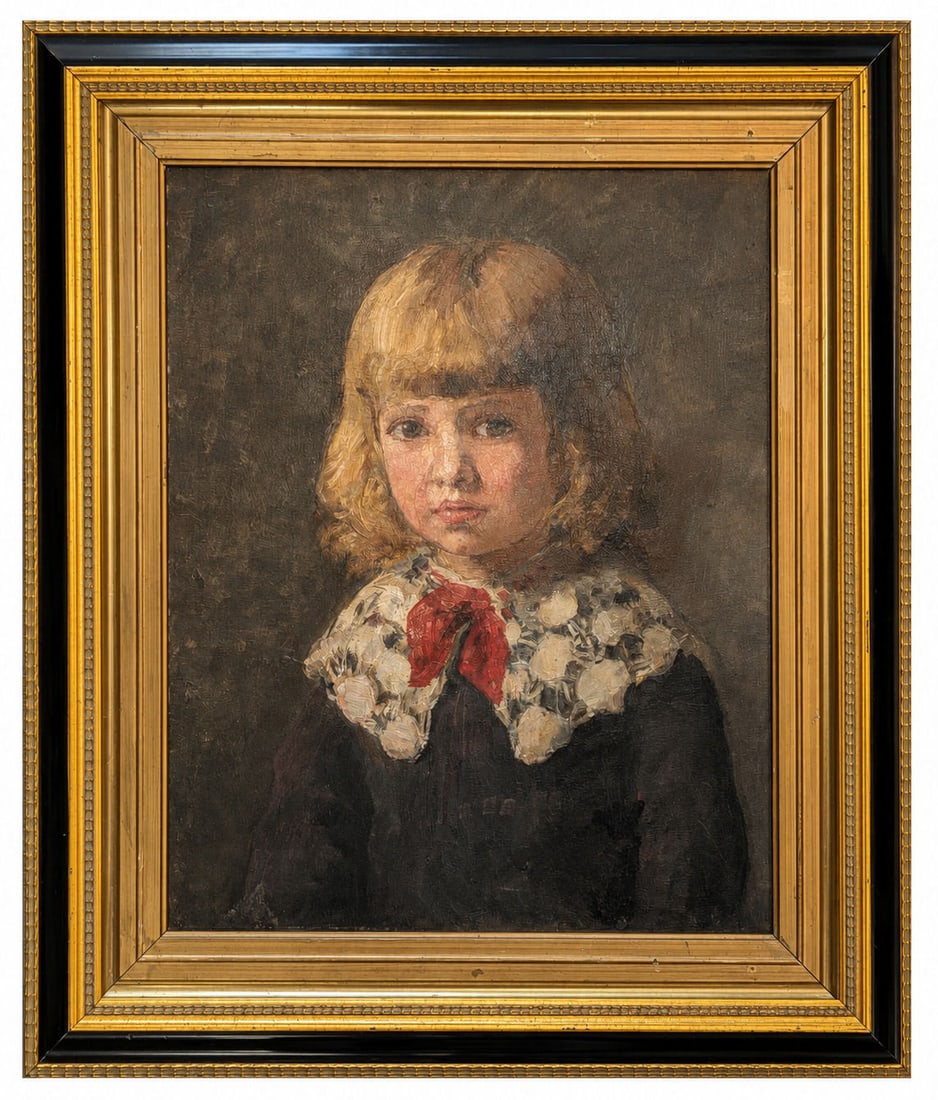 Adelaide Cole Chase ( 1868 - 1944 ) American: Adelaide Cole Chase ( 1868 - 1944 ) American Oil on Canvas Measure 22"in H x 18"in W and 29 1/2"in H x 25 1/2"in W framed Known for: Portrait, figure and floral still life painting Biography: Was an A