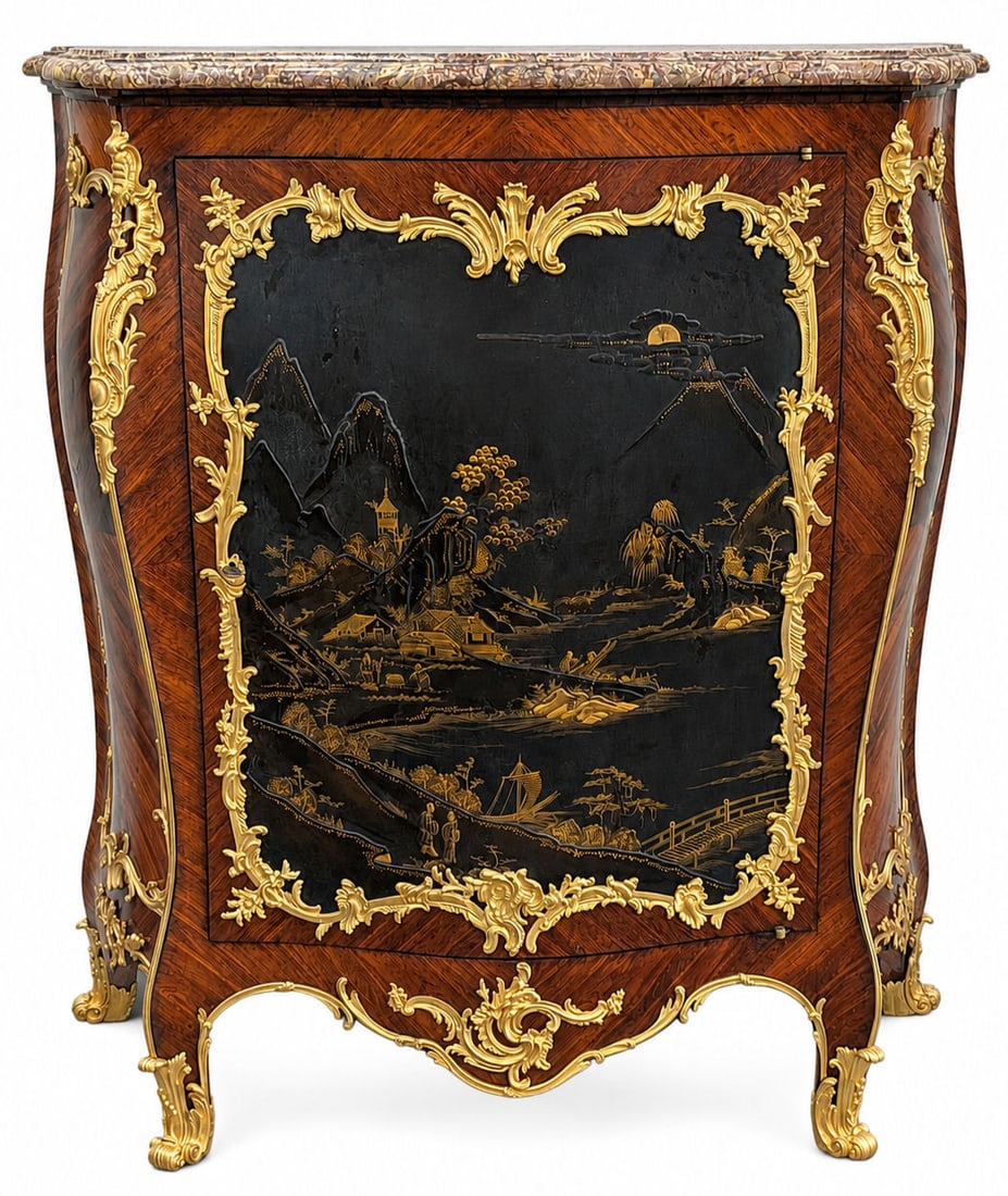 French Louis XV Style Kingwood Cabinet by Schaal, Paris, c. 1867 ? 1914 (1 of 11)