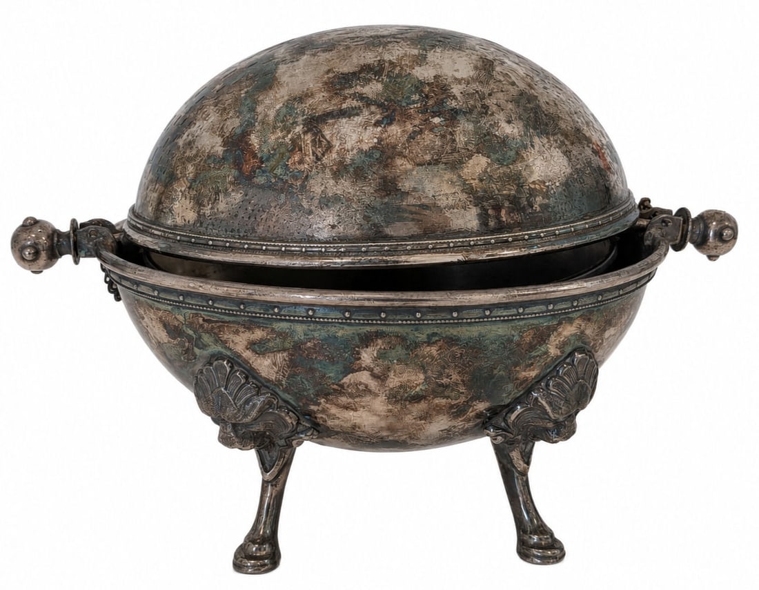 Holmes & Smith Silverplate Covered Serving Dish, New Haven, Conn , No. 1867 (1 of 4)