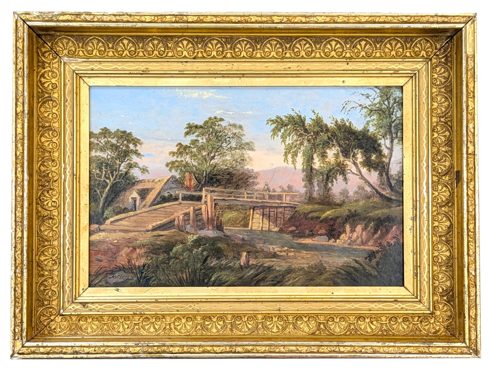 John Williamson ( 1826 - 1885 ) Scotland: John Williamson ( 1826 - 1885 ) Scotland Oil on Board Measure 7 1/4"in H x 11 1/4"in W and 12 1/4"in H x 16 1/4"in W x 2"In D Known for: Landscape water shore, still life Biography: Was a Scottish bor