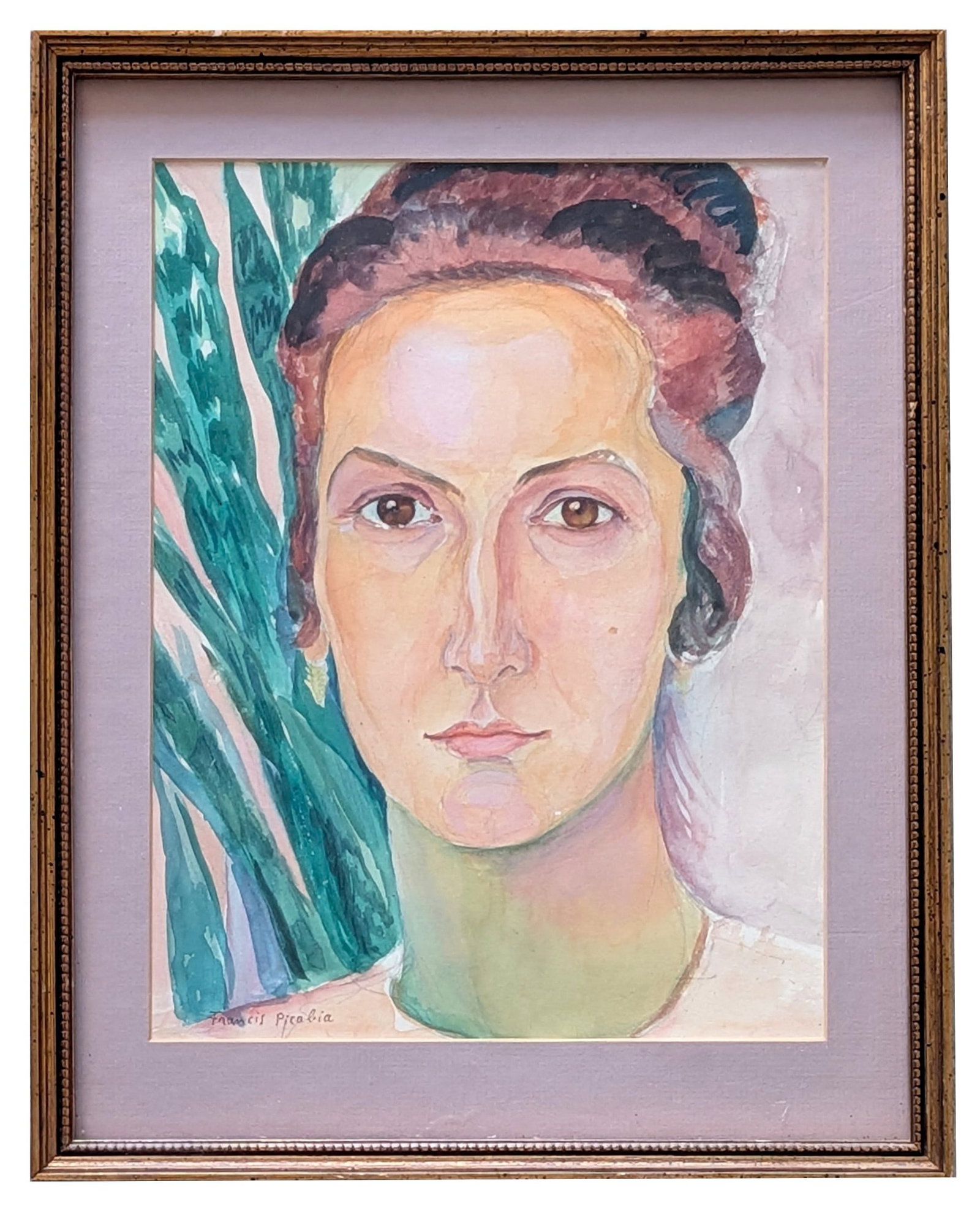 Francis Picabia ( 1879 - 1953 ) France: Francis Picabia ( 1879 - 1953 ) France Watercolor on Paper Measure 11 1/4"in H x 8 3/4"in W and 4 3/4"in H x 11 1/2"in W framed Known for: Modernist "dada" paintings Biography: Was a French avant gard