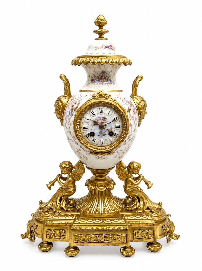 Possible Final of the 19th Century French Sevres Style Figural Putti Clock (1 of 14)