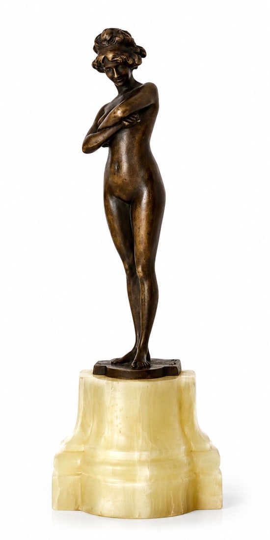 Paul Philippe (1870 - 1930) France: Paul Philippe (1870 - 1930) France Bronze Scultpure Measure 9 1/2"in H x 3 1/4"in W x 2 1/4"in D Known for: Bronze sculpture of active figures, many females, dancers, musicians Biography: Paul Philipp