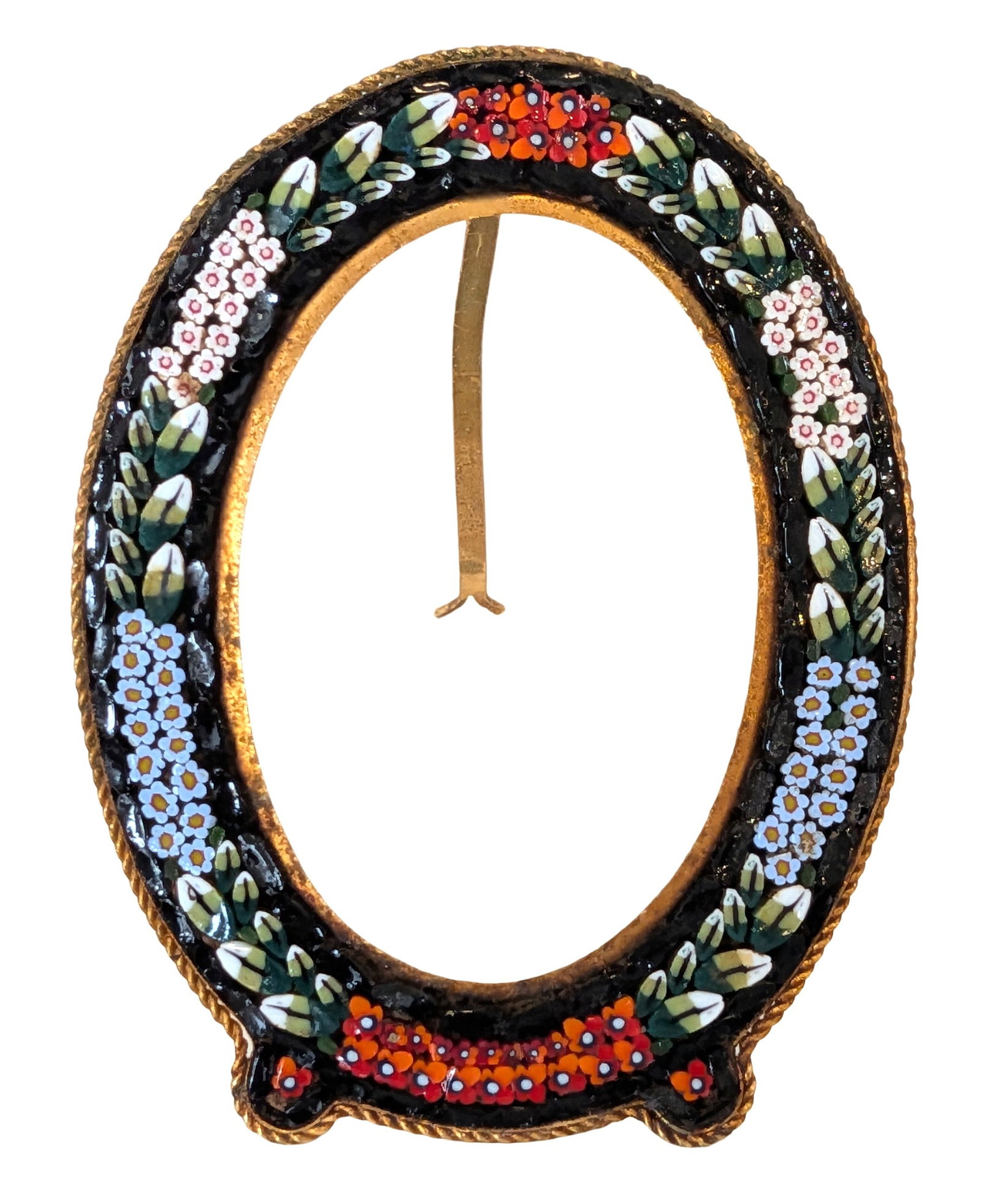 Antique Italian Micro Mosaic Easel Frame, Late 19th/Early 20th Century (1 of 3)