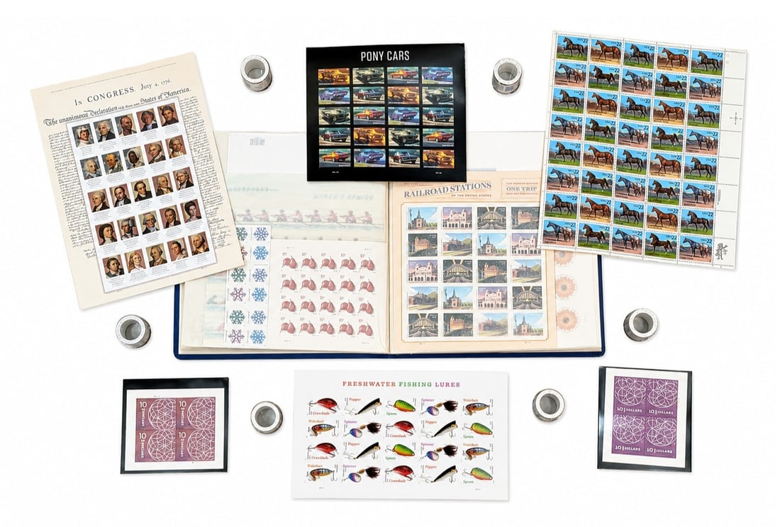 U.S. Commemorative & Postage Stamp Sheet Collection Album (Face Value ~ $2,000) (1 of 3)