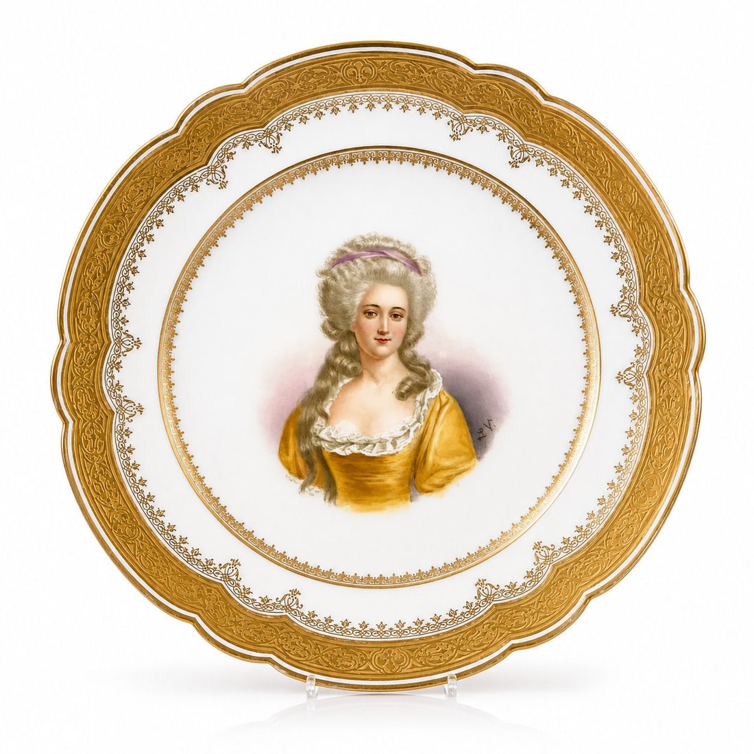 Hand Painted French C.H.Pillivuyt & Co.Paris Plate